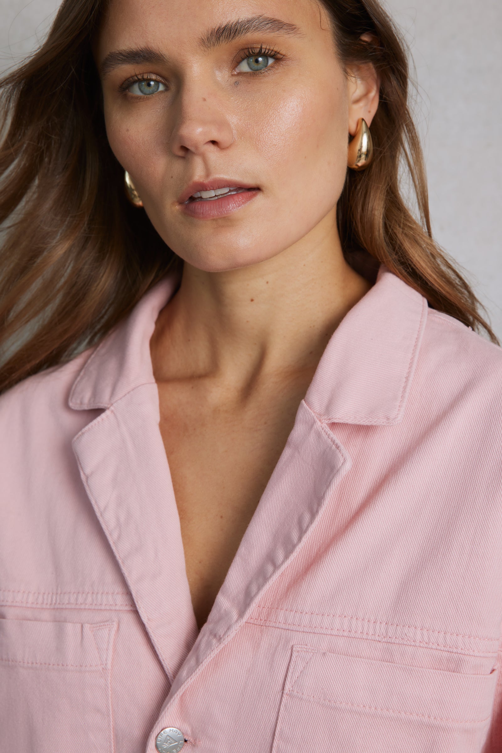 Utility Shacket Pink