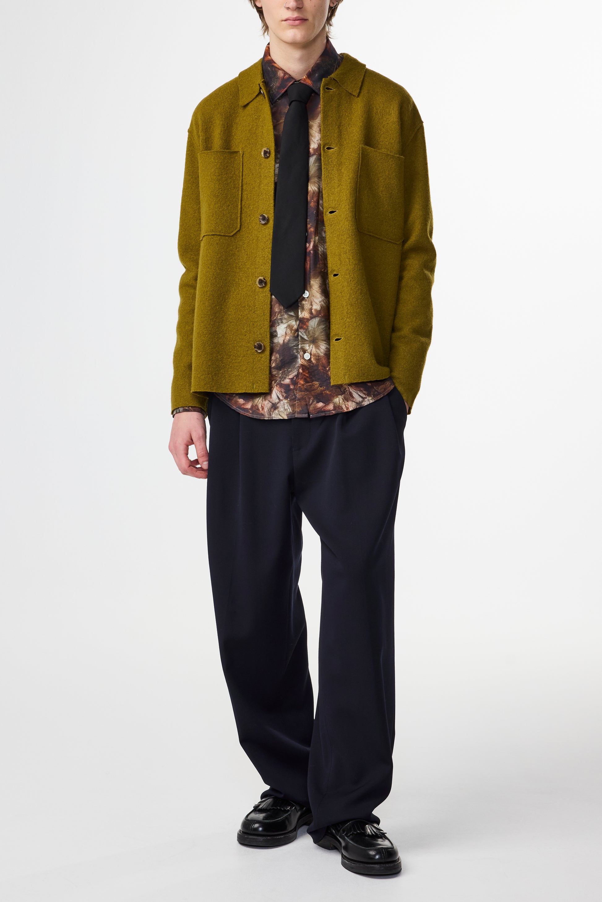Jonas Boiled Wool Overshirt Firene