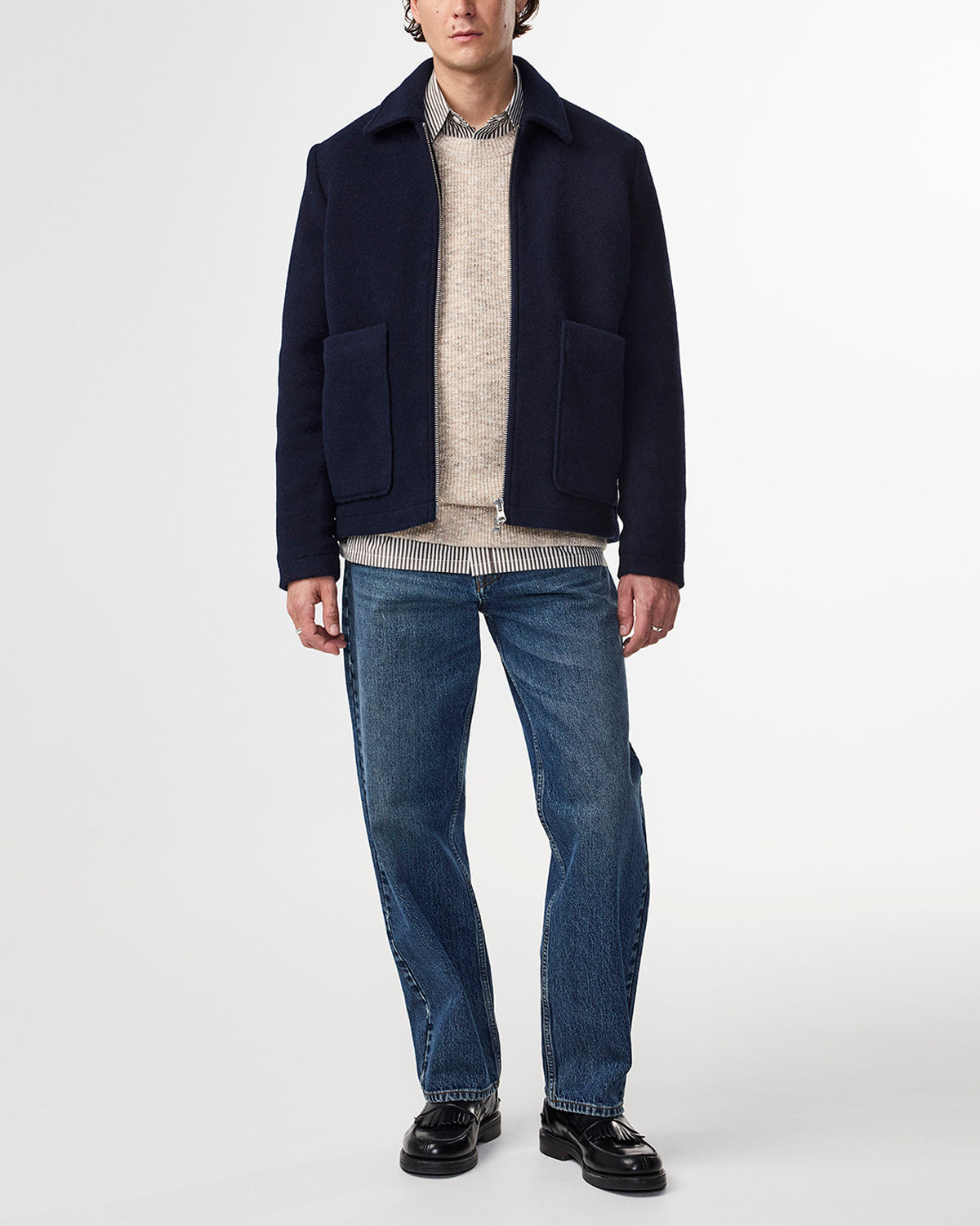 Gael Jacket Navy Blue