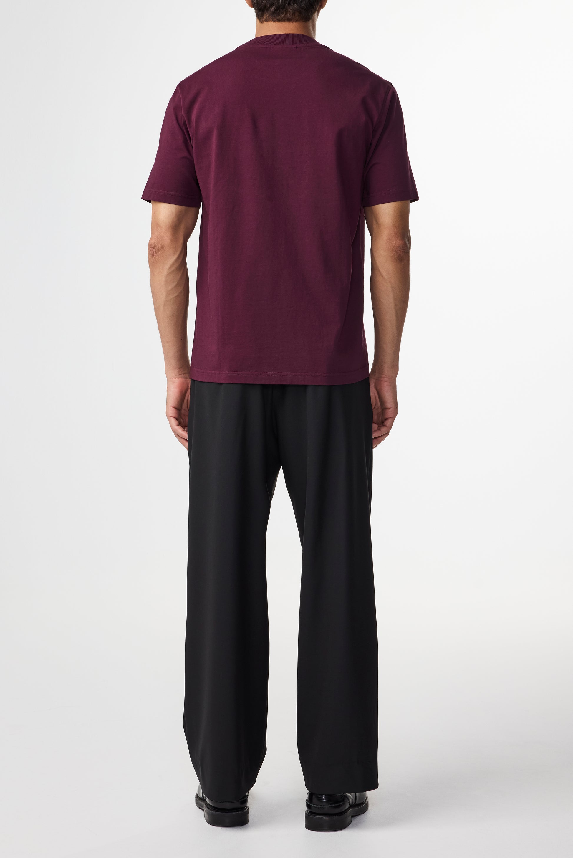 Adam EMB T-Shirt Wine Red