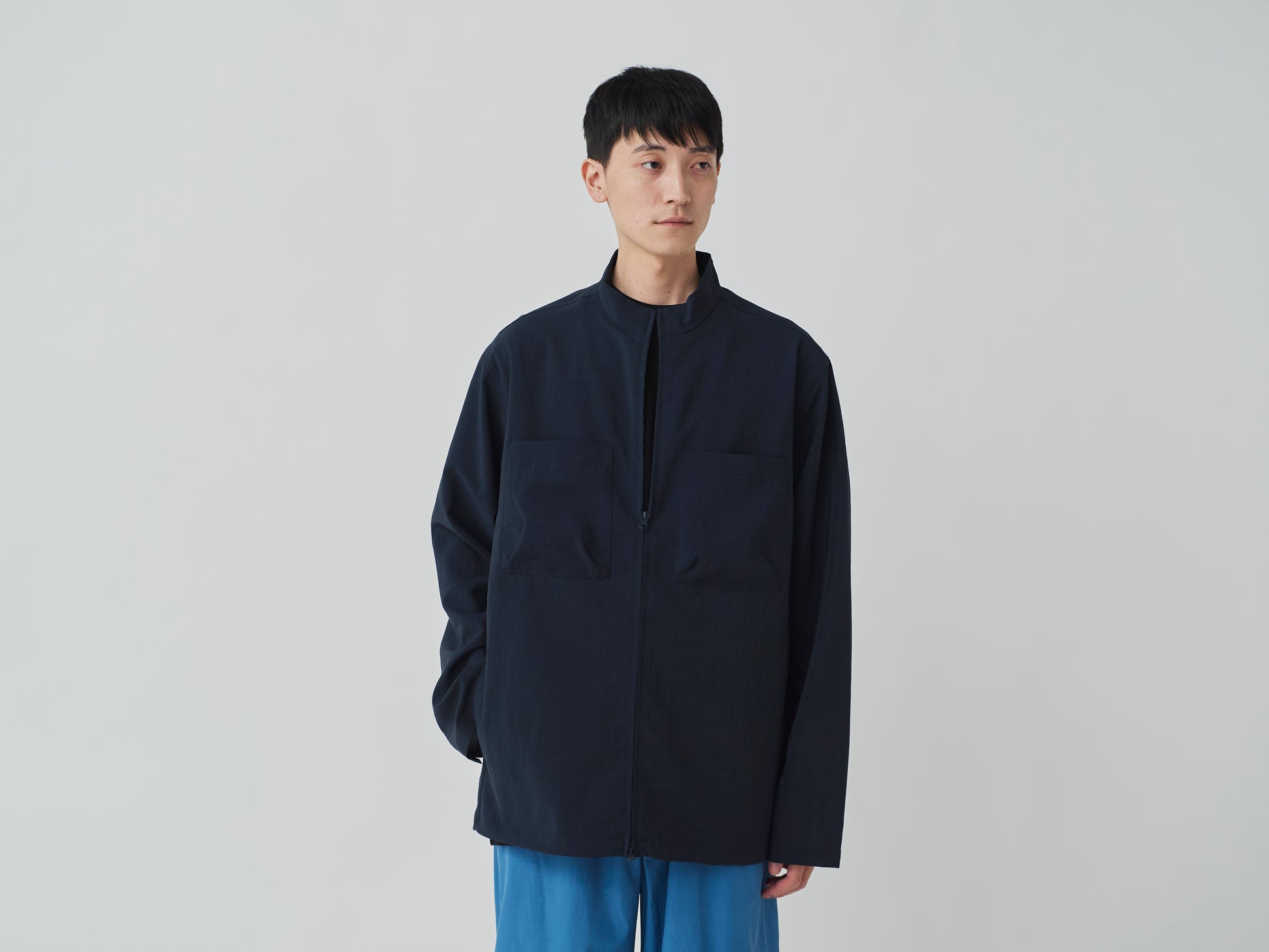 PE Light Poplin Jacket Navy