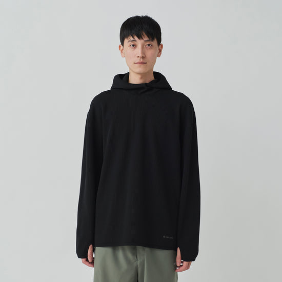 Dry Waffle Hoodie Black