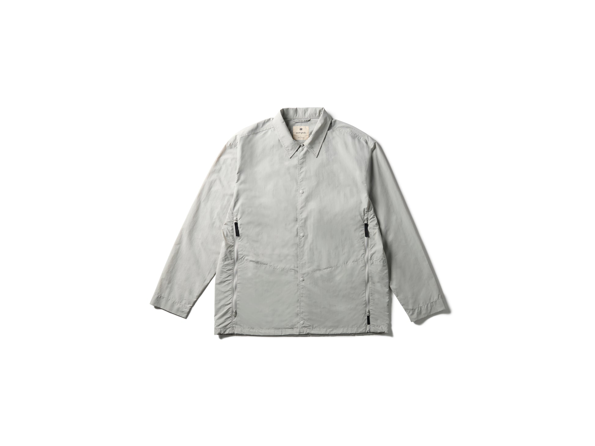 Nylon Tussah Utility Shirt Light Grey