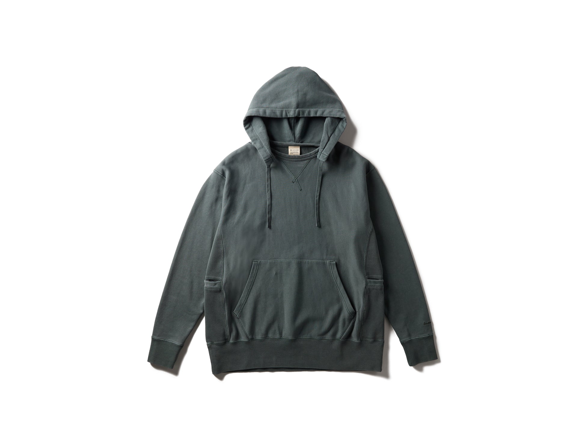 Garment Dyed Hoodie Dark Green