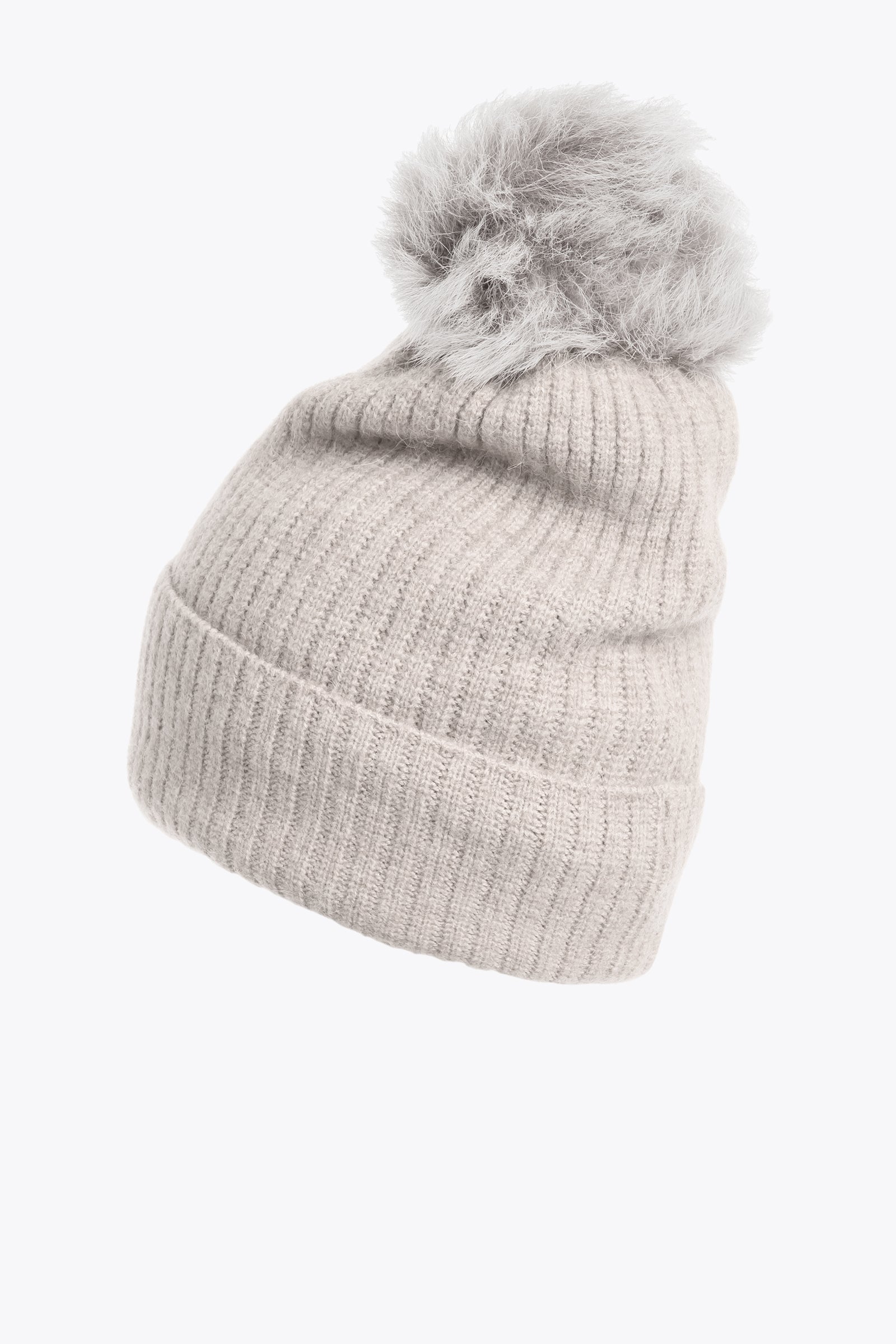 Alpaca Pom Pom Hat Camel