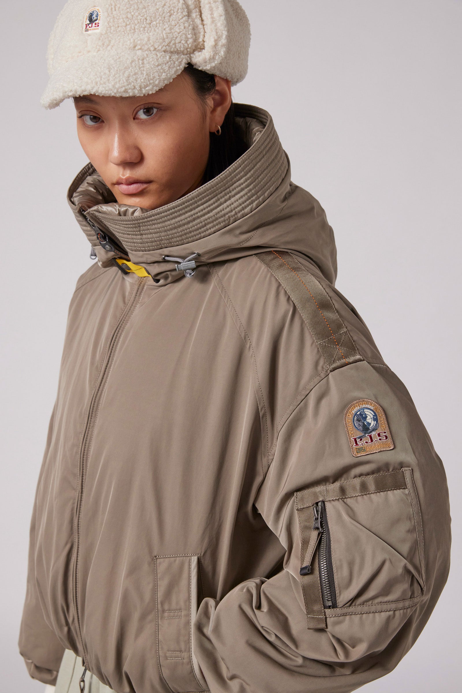 Naadz Hooded Down Bomber Jacket Atmosphere