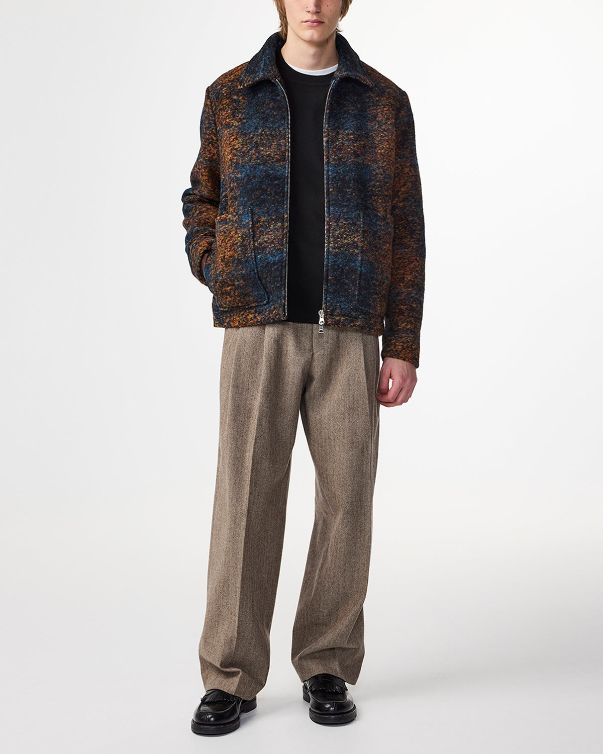 Gael Checkered Jacket Blue