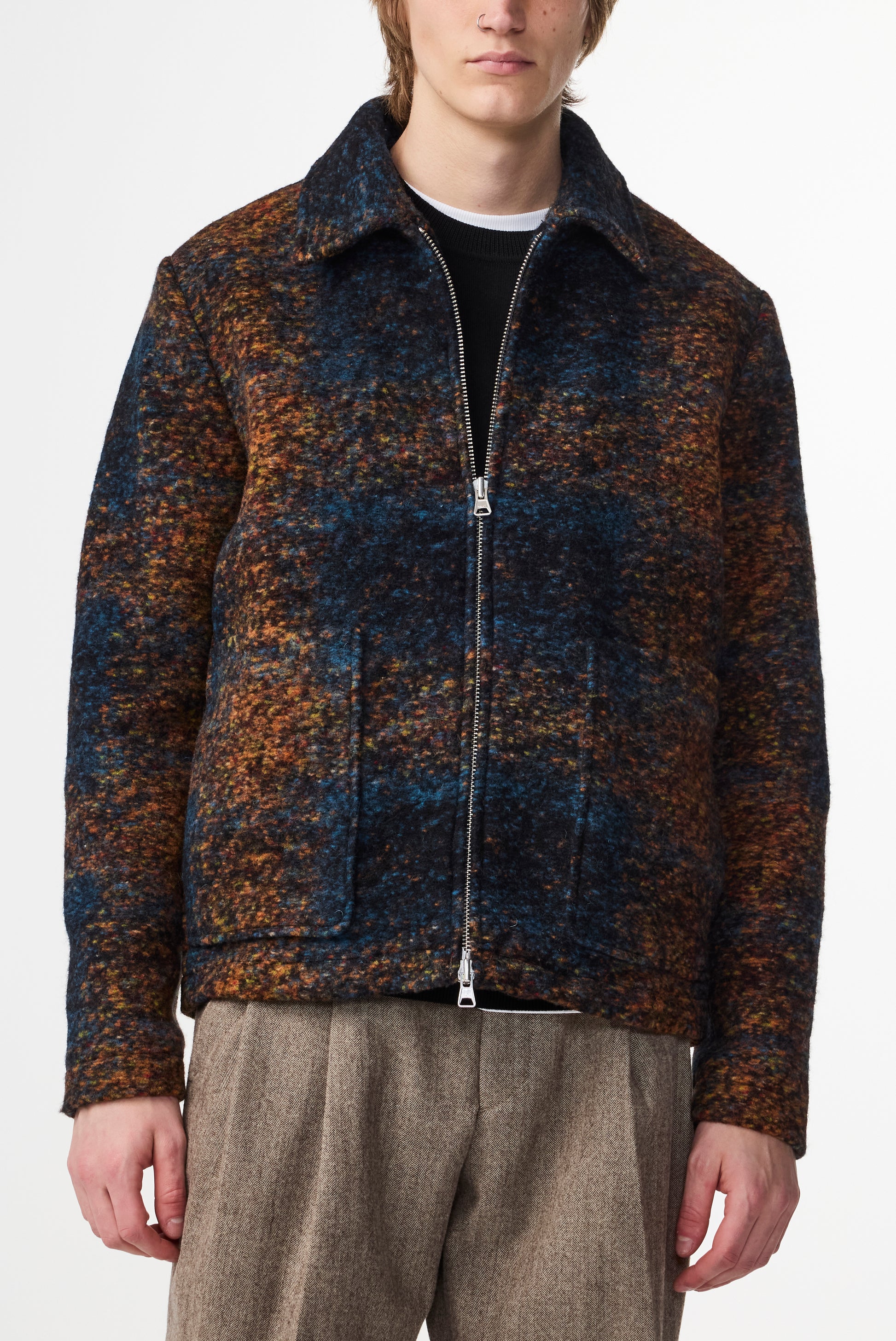 Gael Checkered Jacket Blue