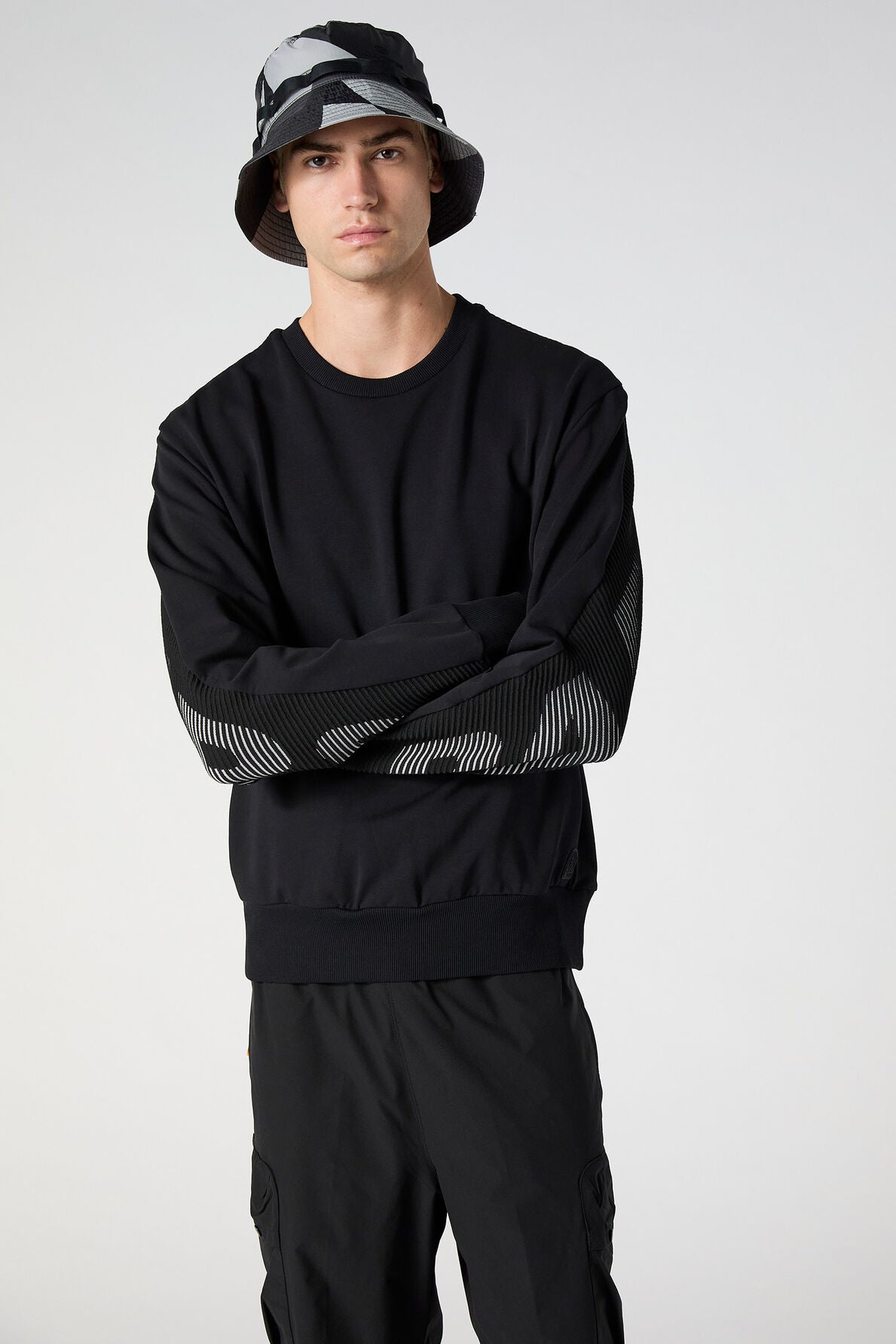Skein Crewneck Sweat Black