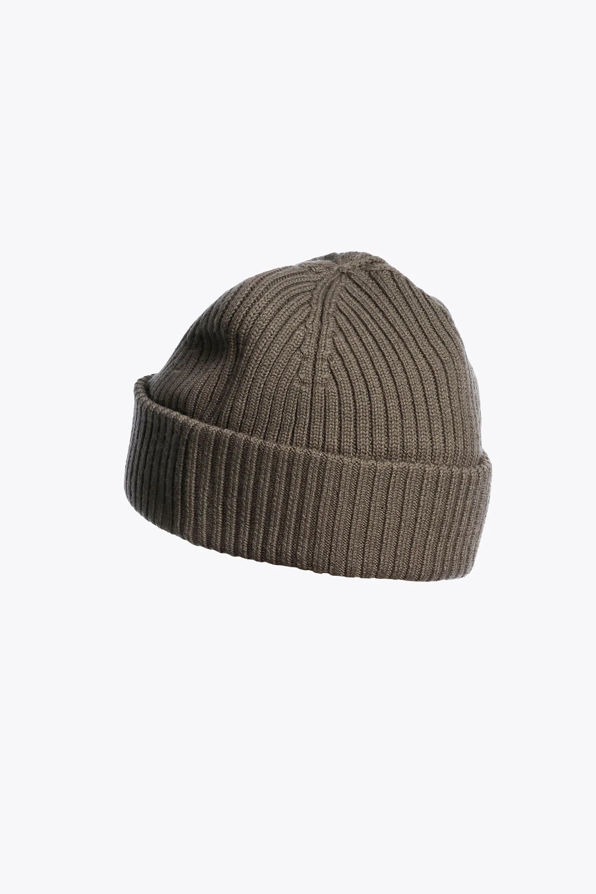 Rib hat knitted beanie Grey