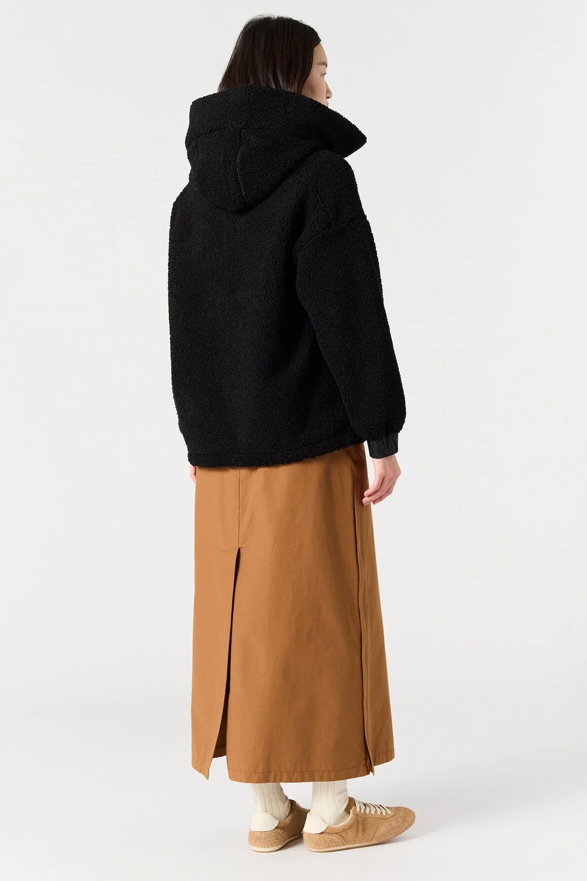 Noelle Full Zip Fleece Sweat Black