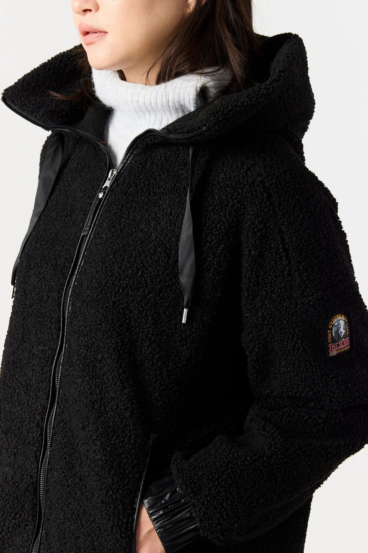 Noelle Full Zip Fleece Sweat Black