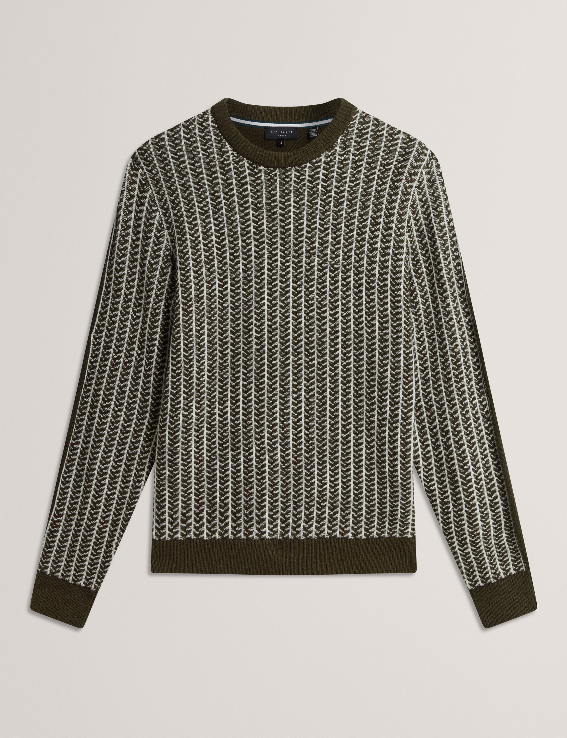 Frankez Textured Crew Neck