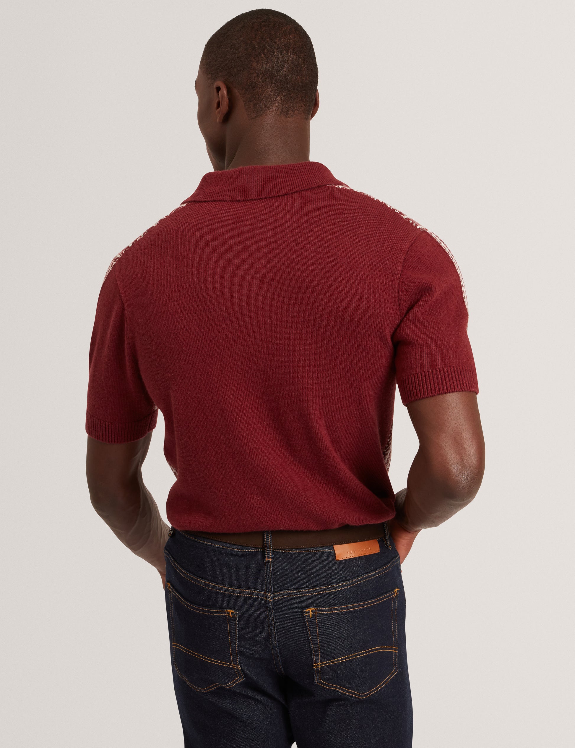 Kolomer Textured Knit Polo Shirt