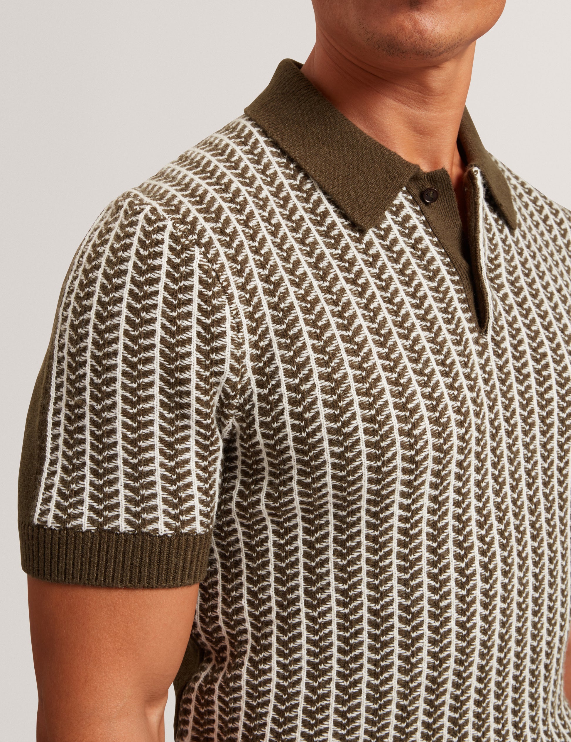 Kolomer Textured Knit Polo Shirt