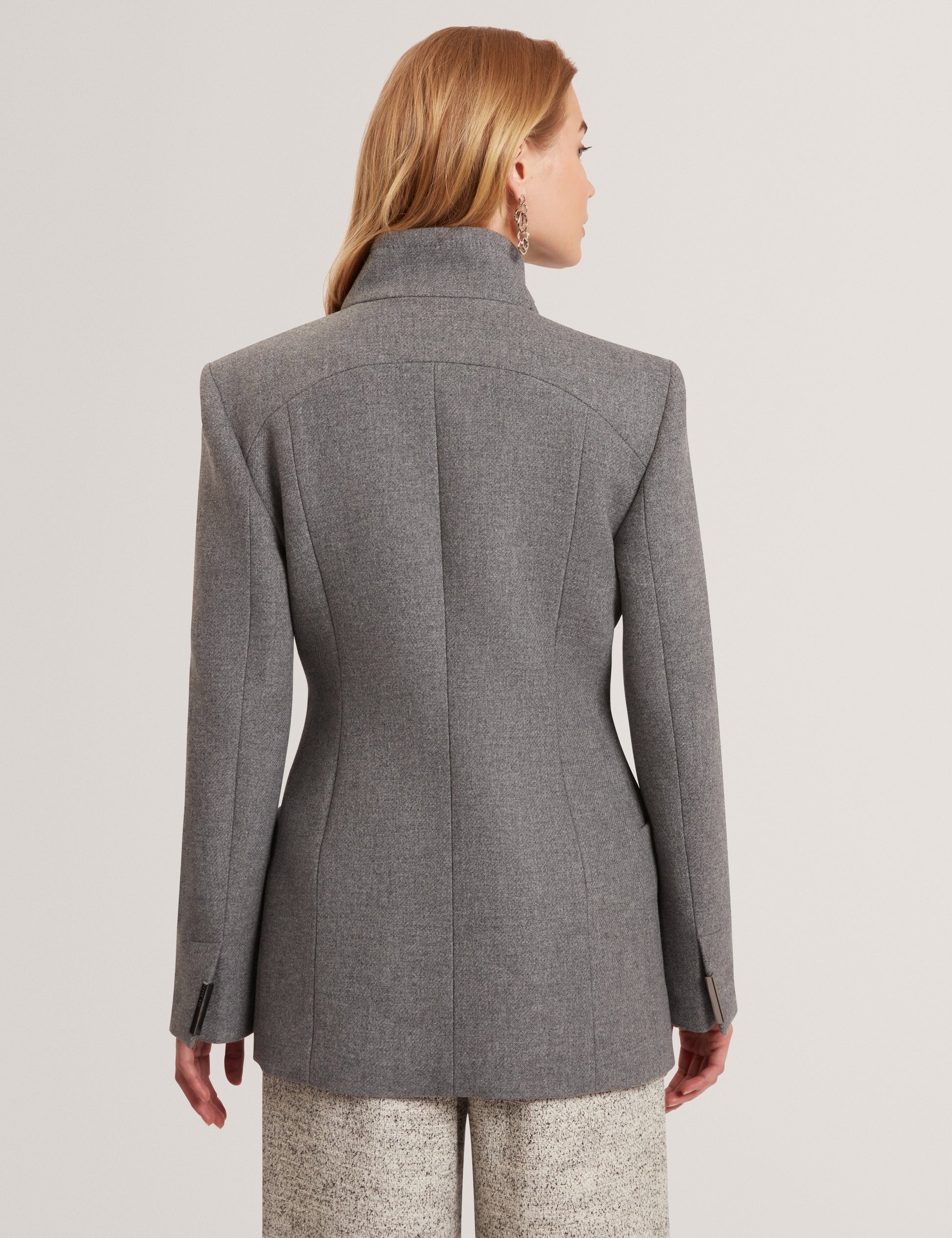 Evigna Double Faced Wool Short Wrap Coat