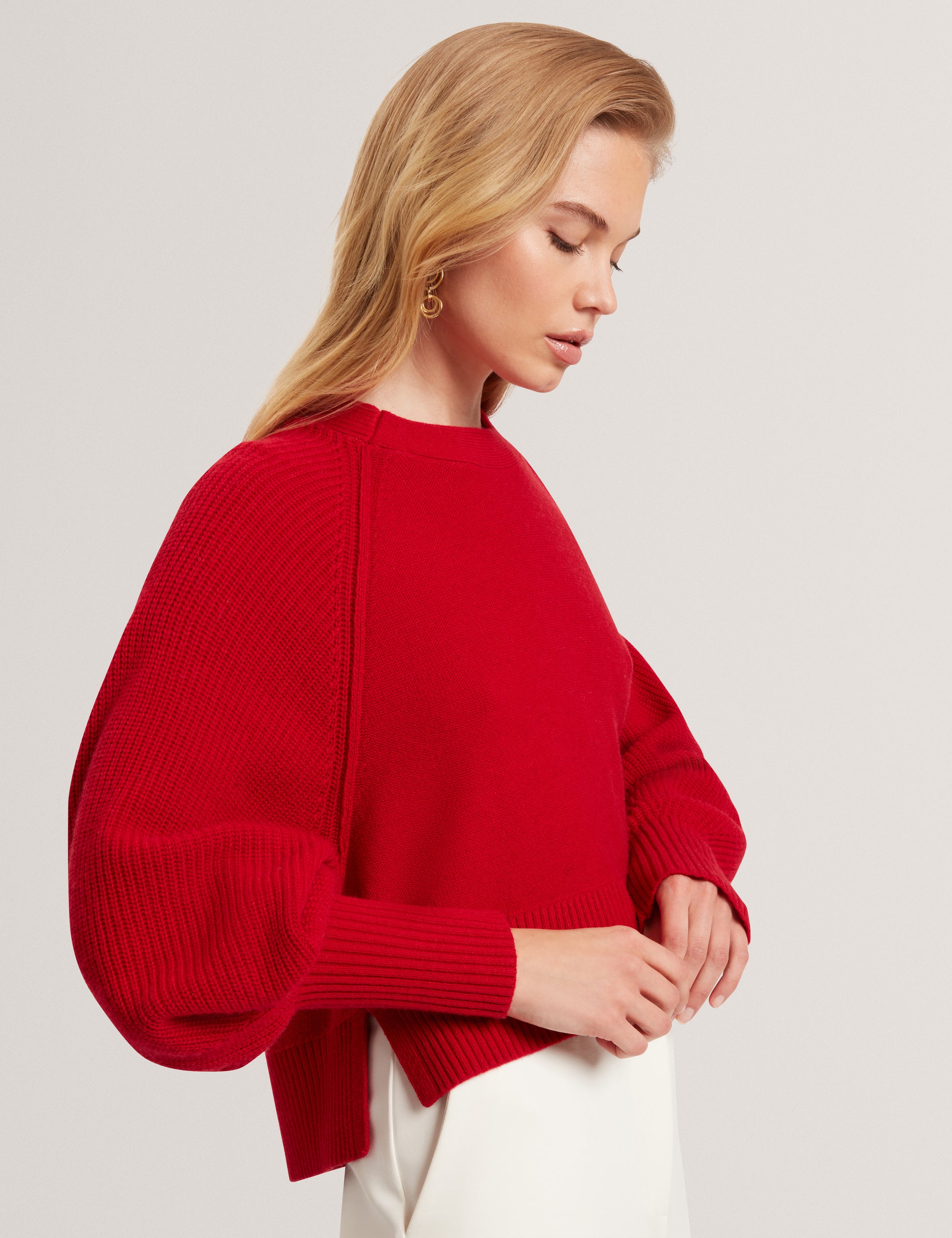 Vicckii Crew Neck Knitted Jumper