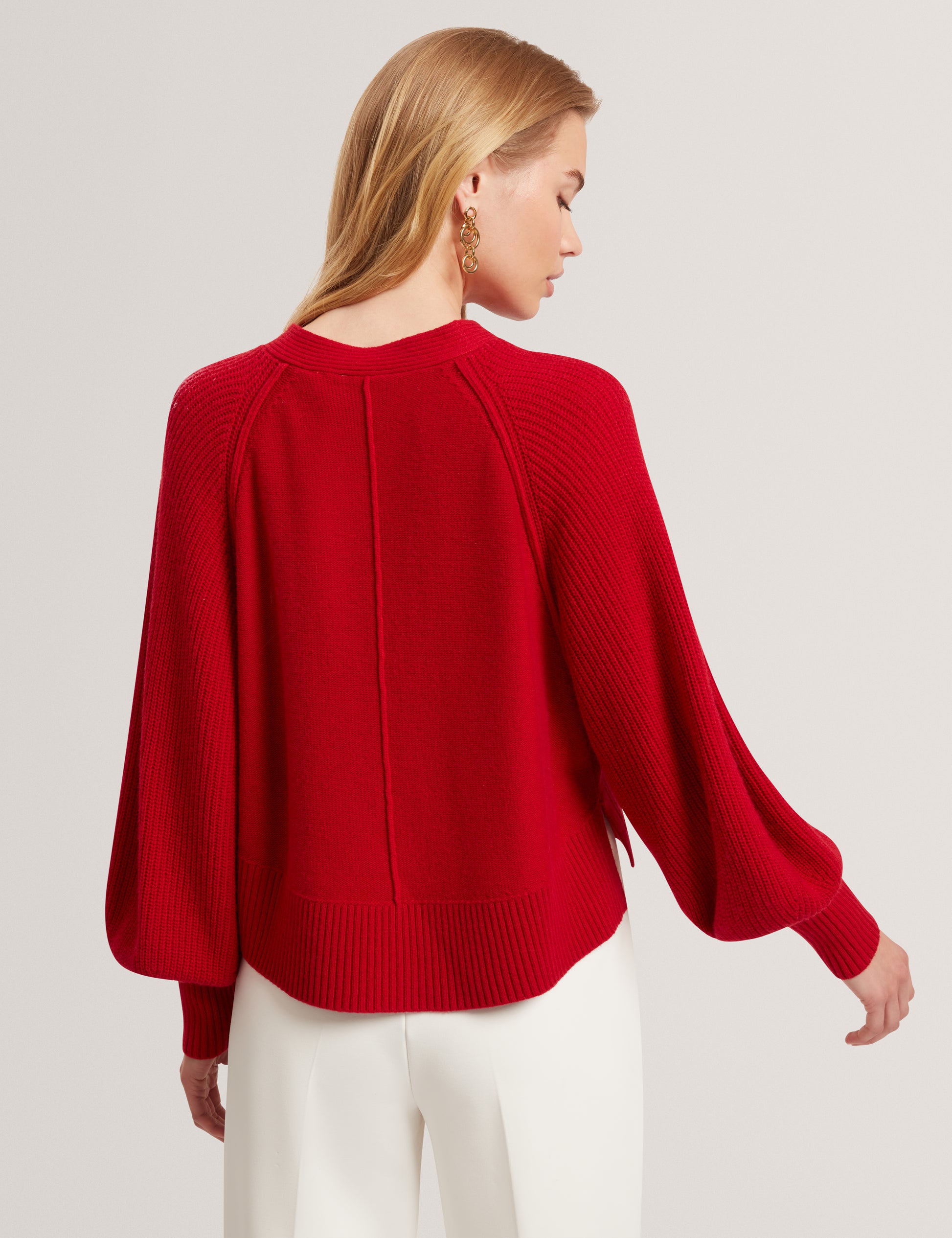 Vicckii Crew Neck Knitted Jumper