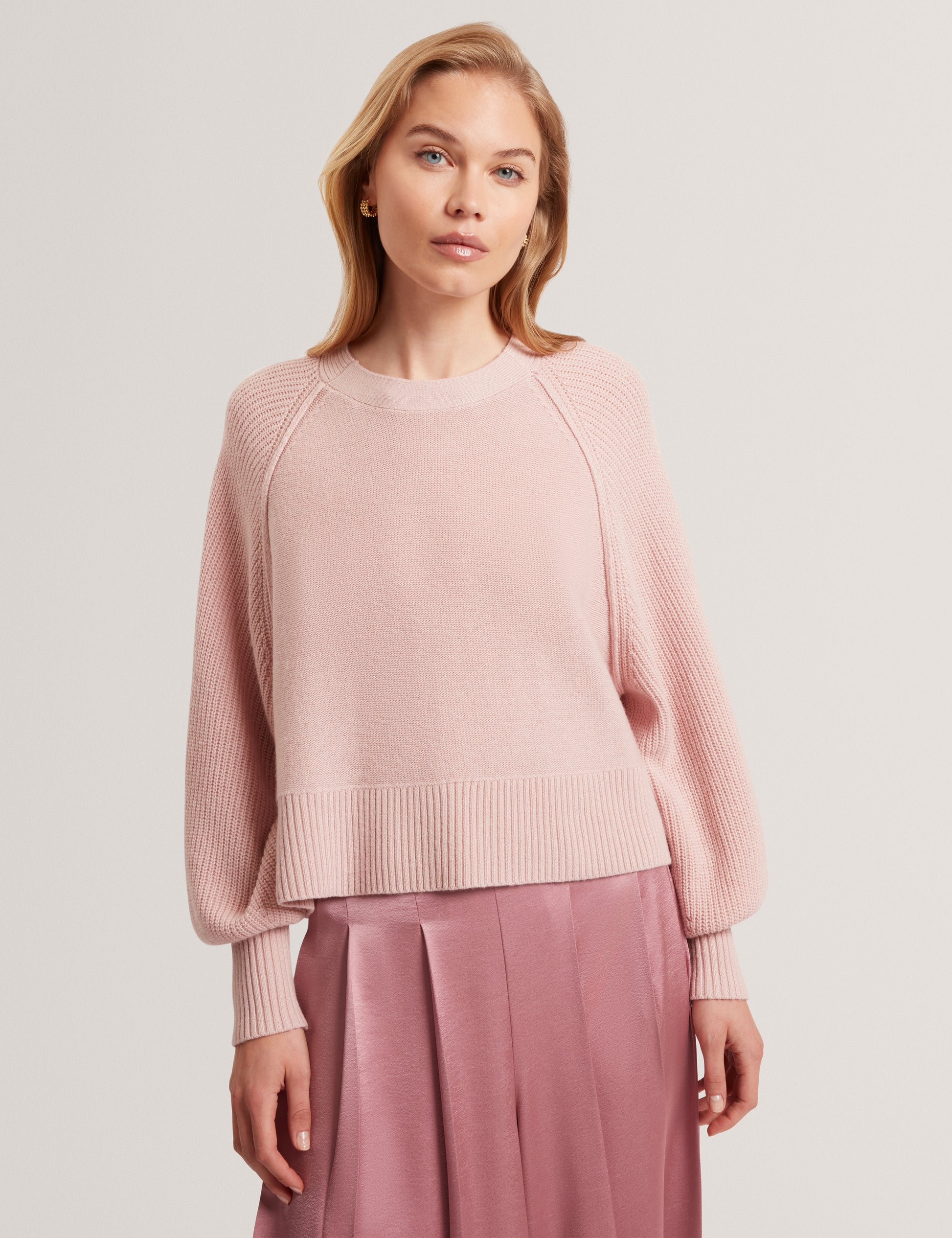 Vicckii Crew Neck Knitted Jumper