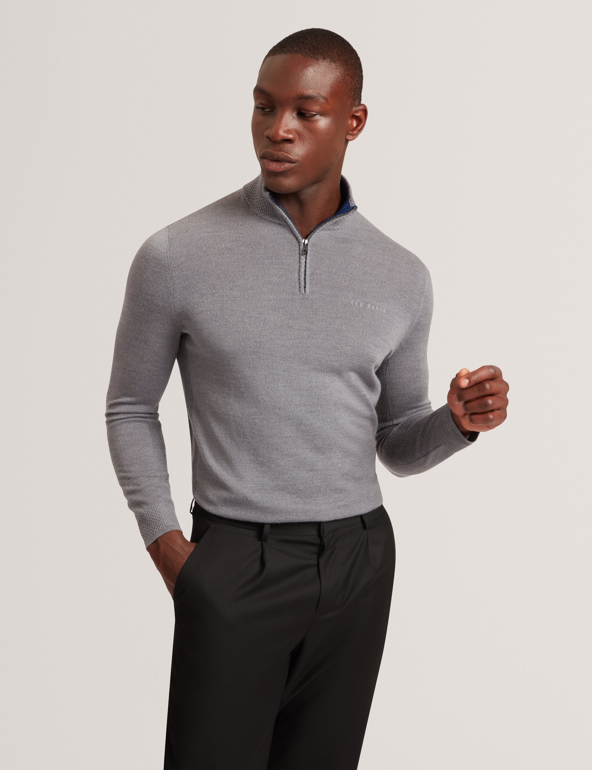 Clouden Branded Merino Half Zip