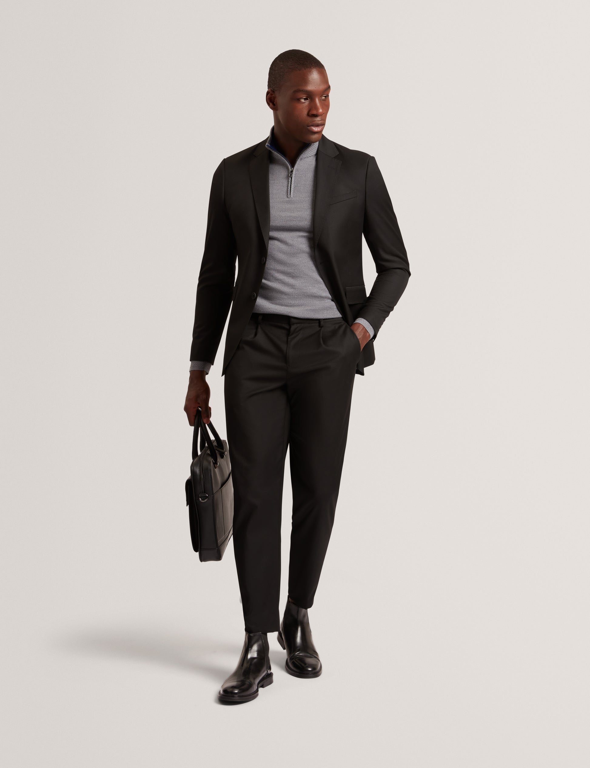 Clouden Branded Merino Half Zip