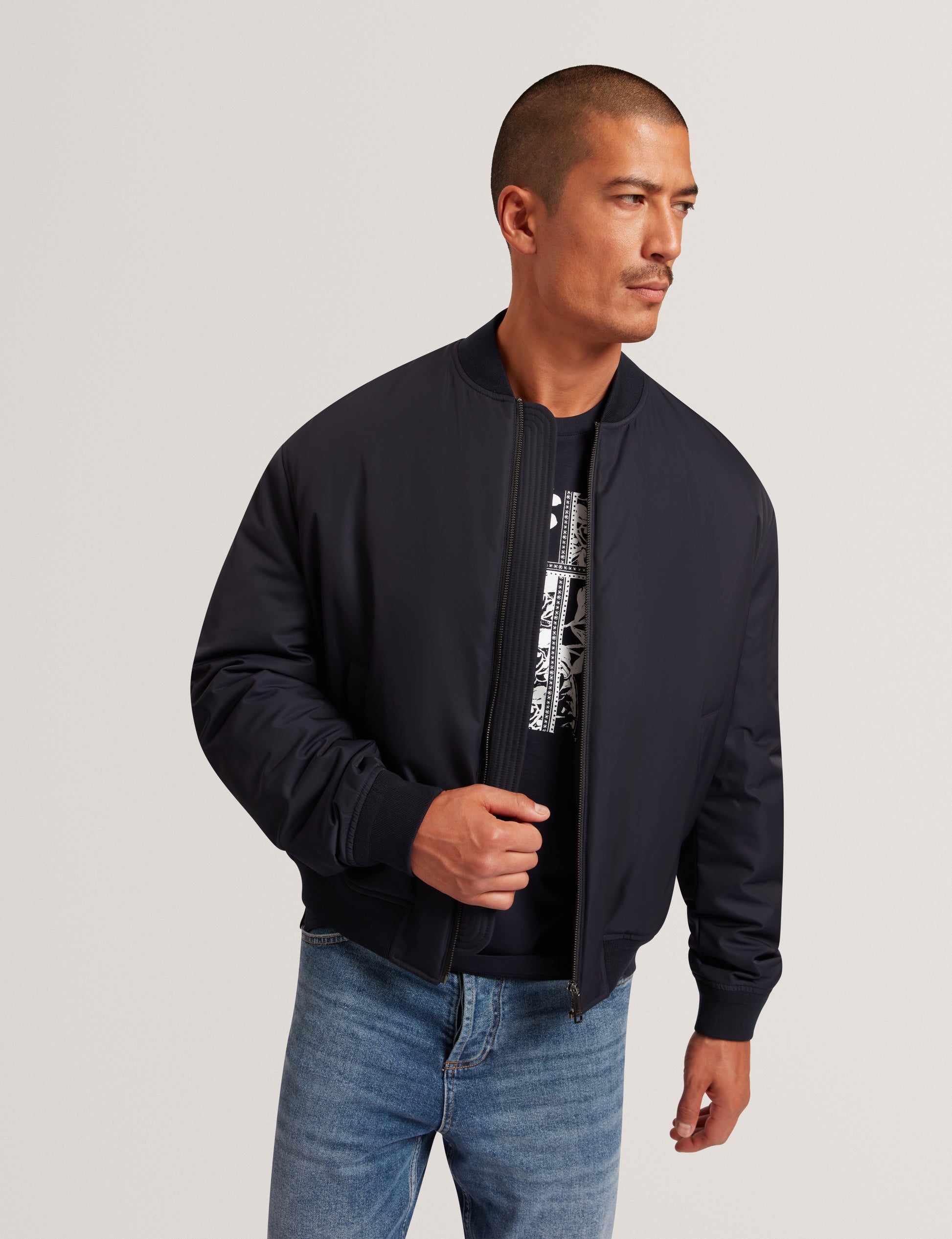 Bombard Nylon Bomber Jacket