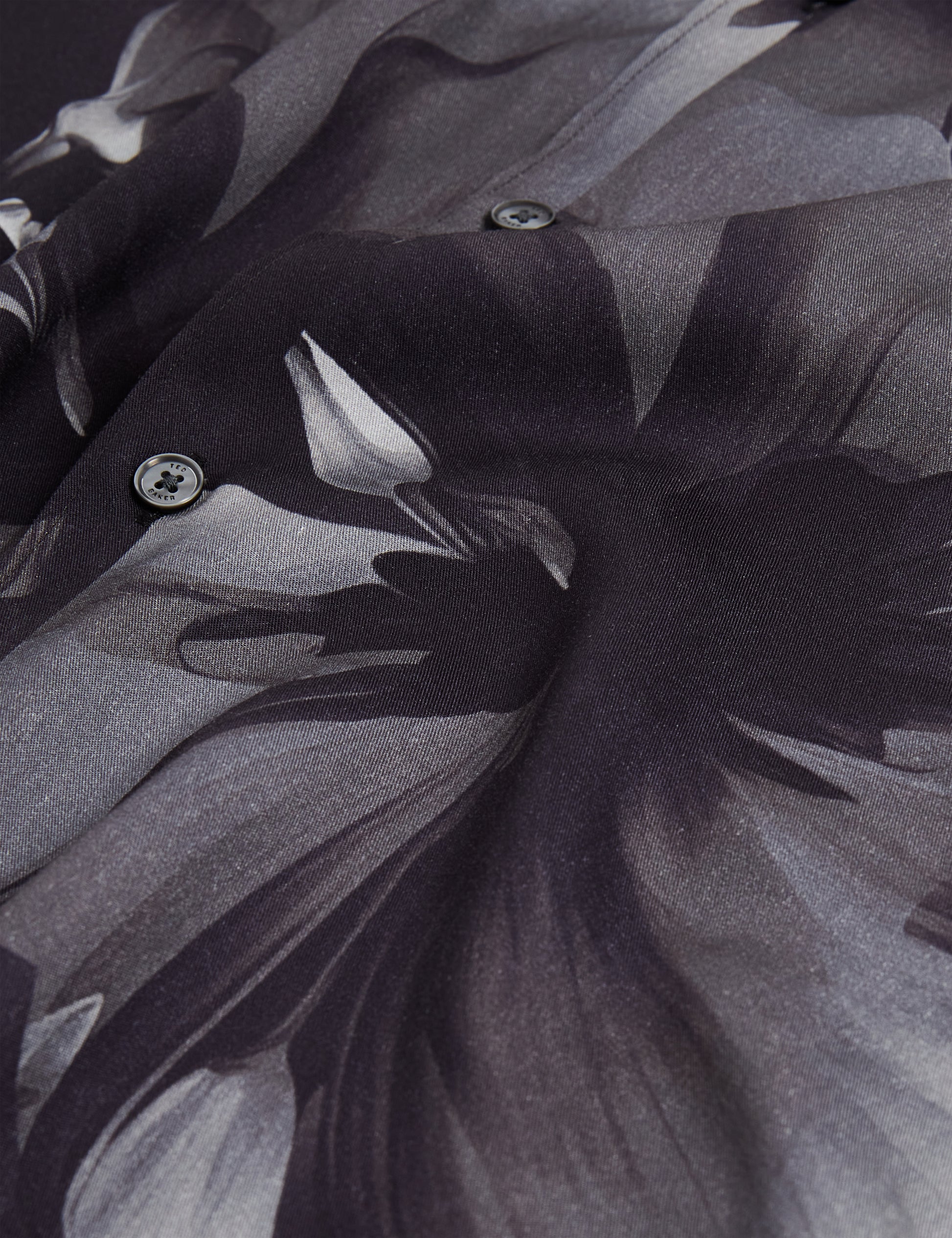 Amund Long Sleeve Floral Placement Shirt