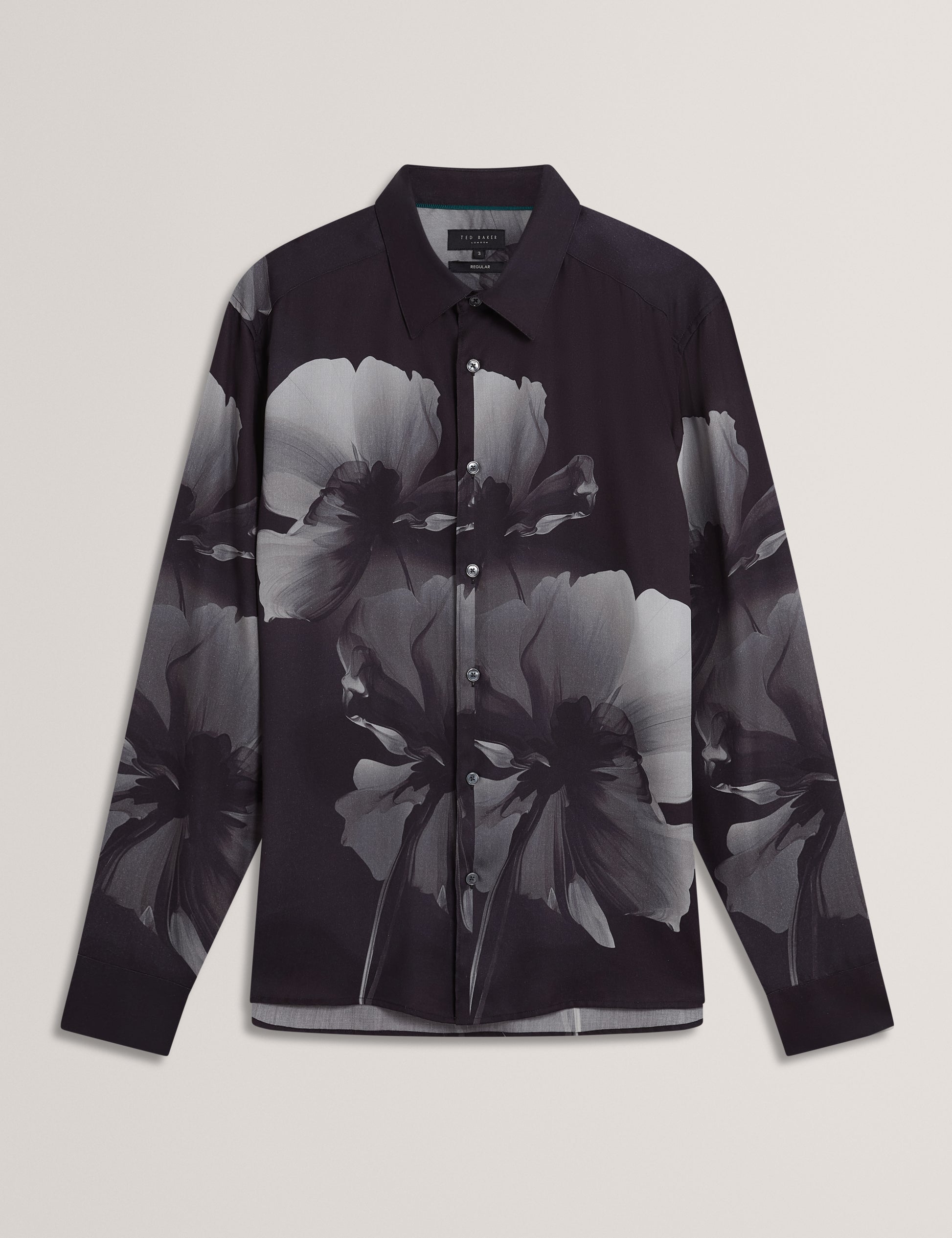 Amund Long Sleeve Floral Placement Shirt