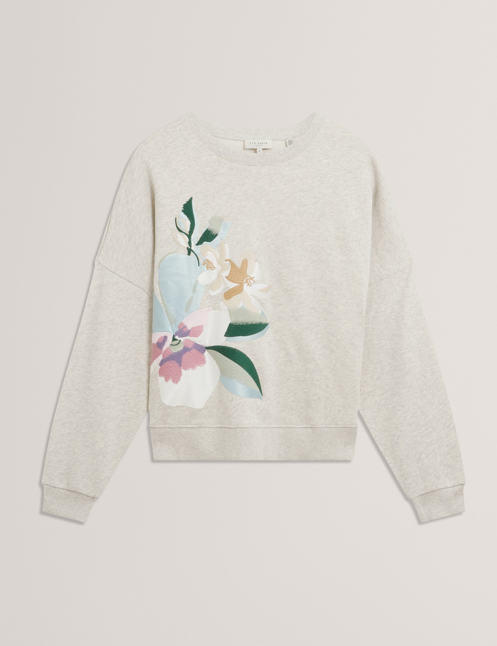 Brookla Printed Embroidered Sweatshirt