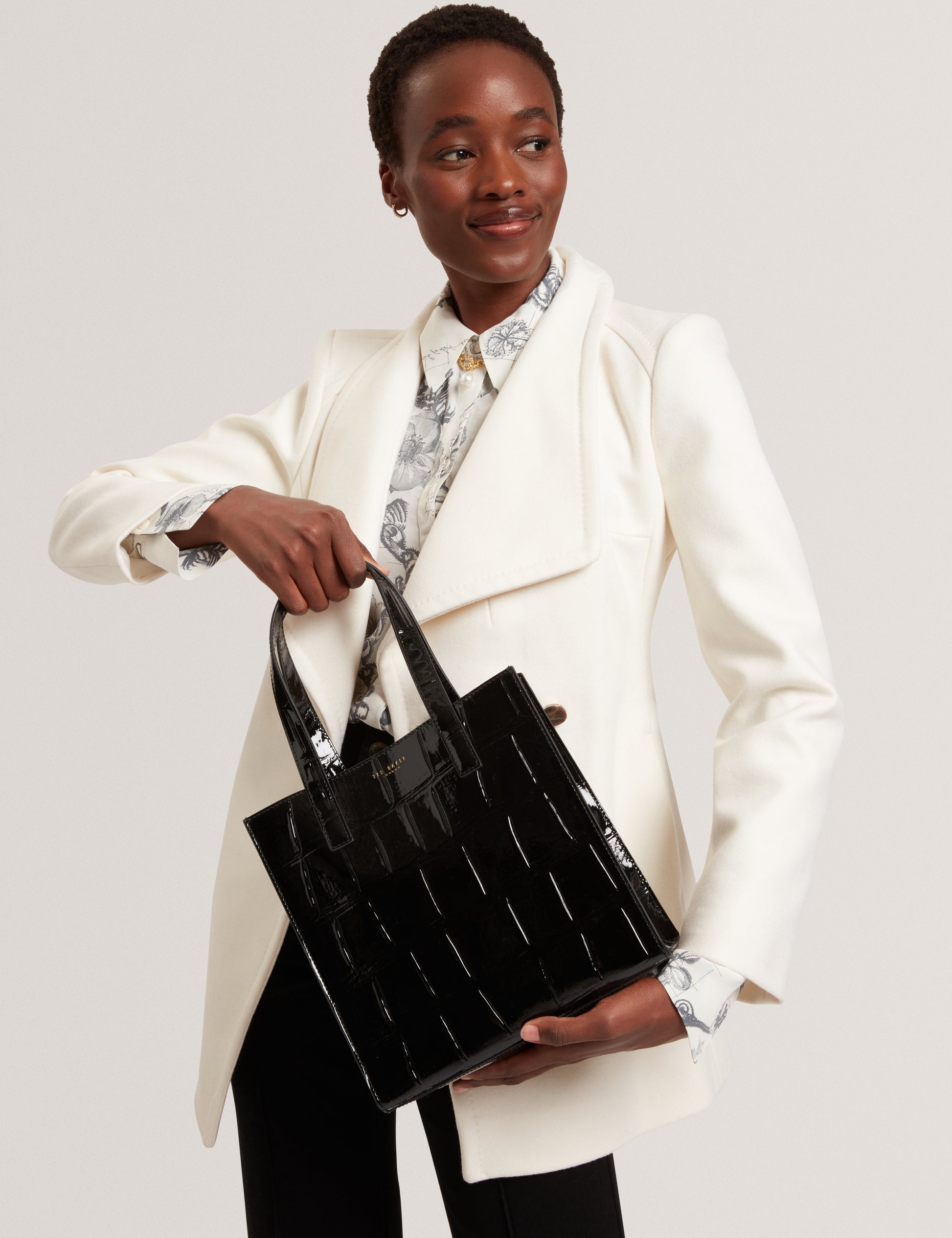 Vivanaa Croc Effect Small Icon Bag