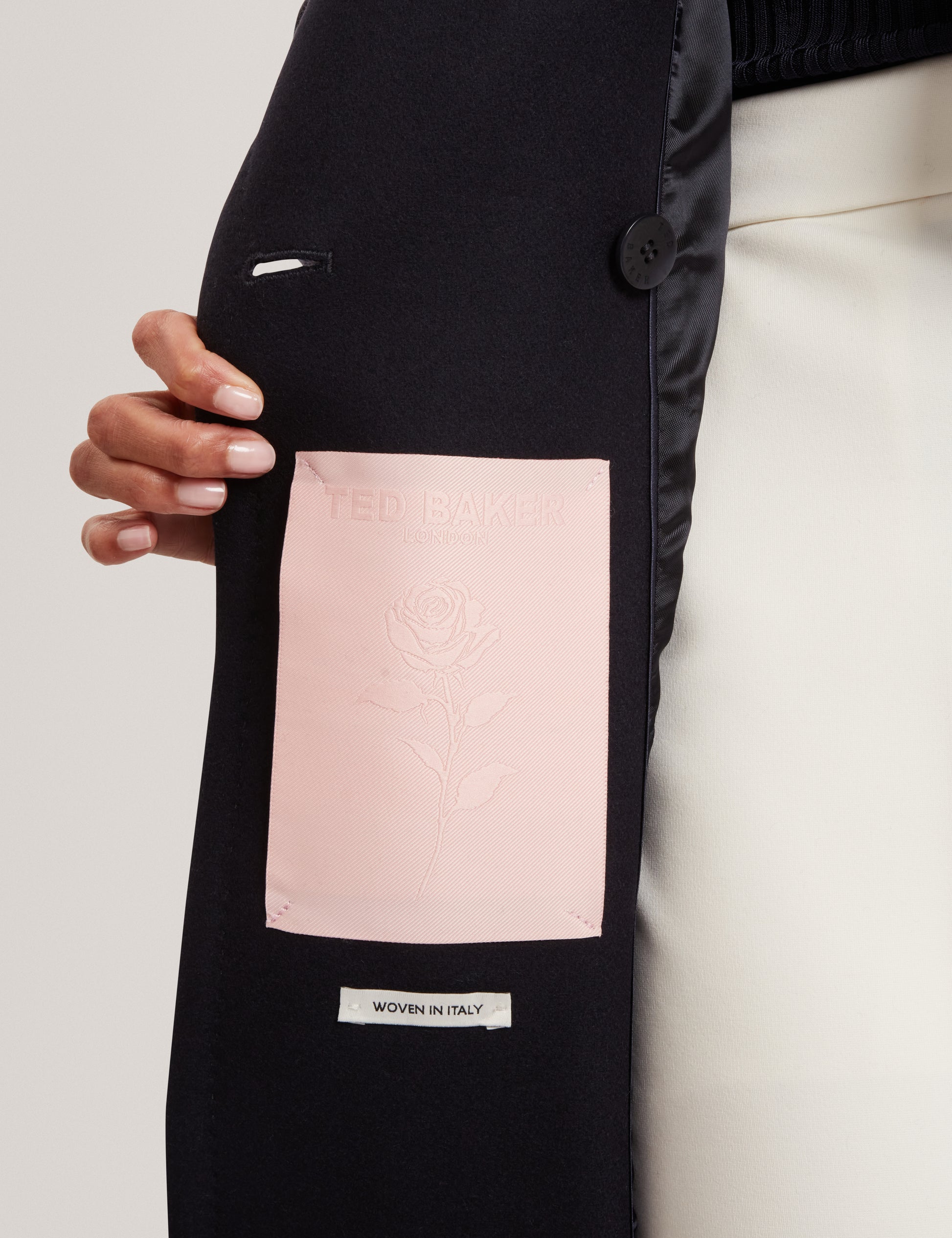 Rosess Short Belted Wool Wrap Coat