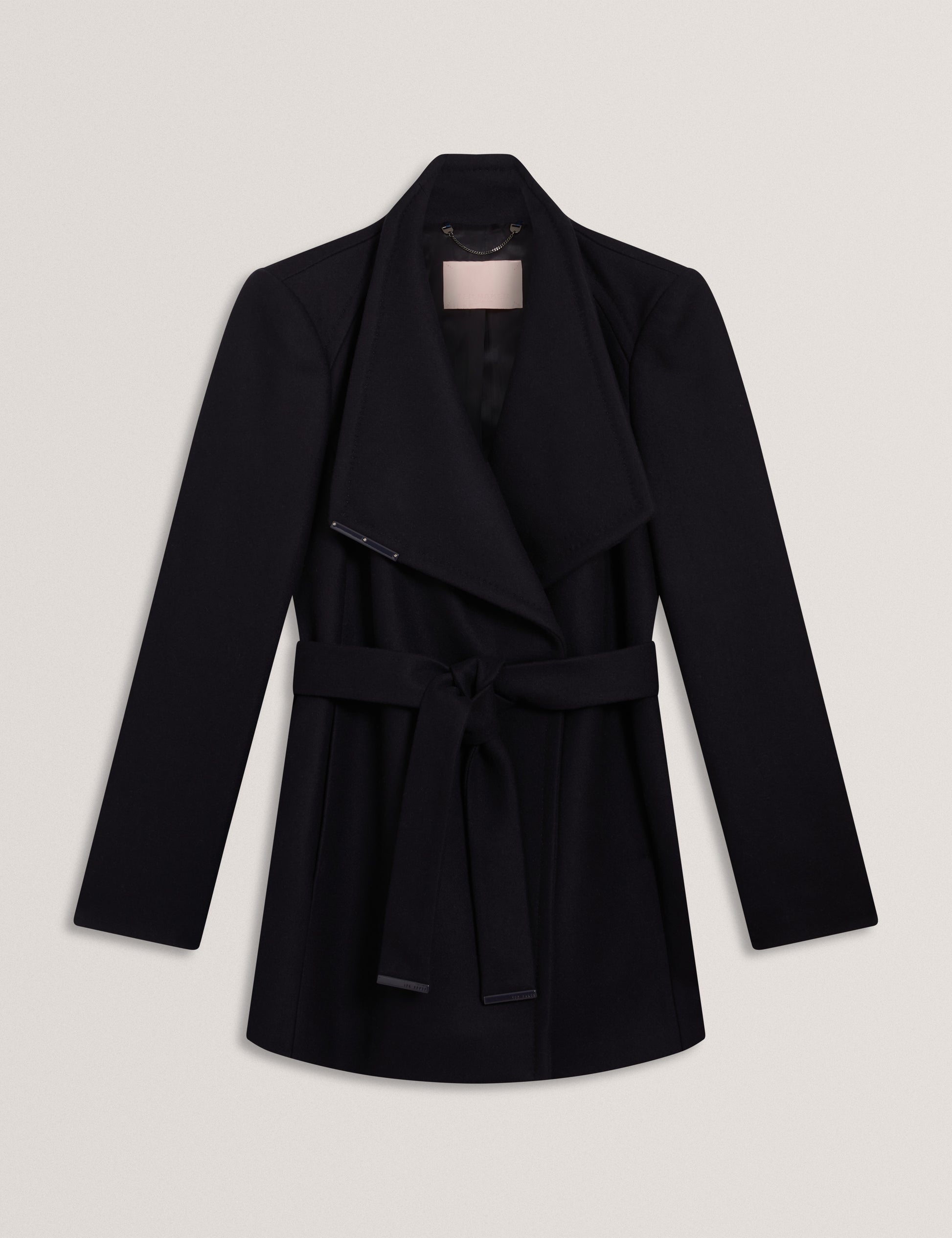 Rosess Short Belted Wool Wrap Coat