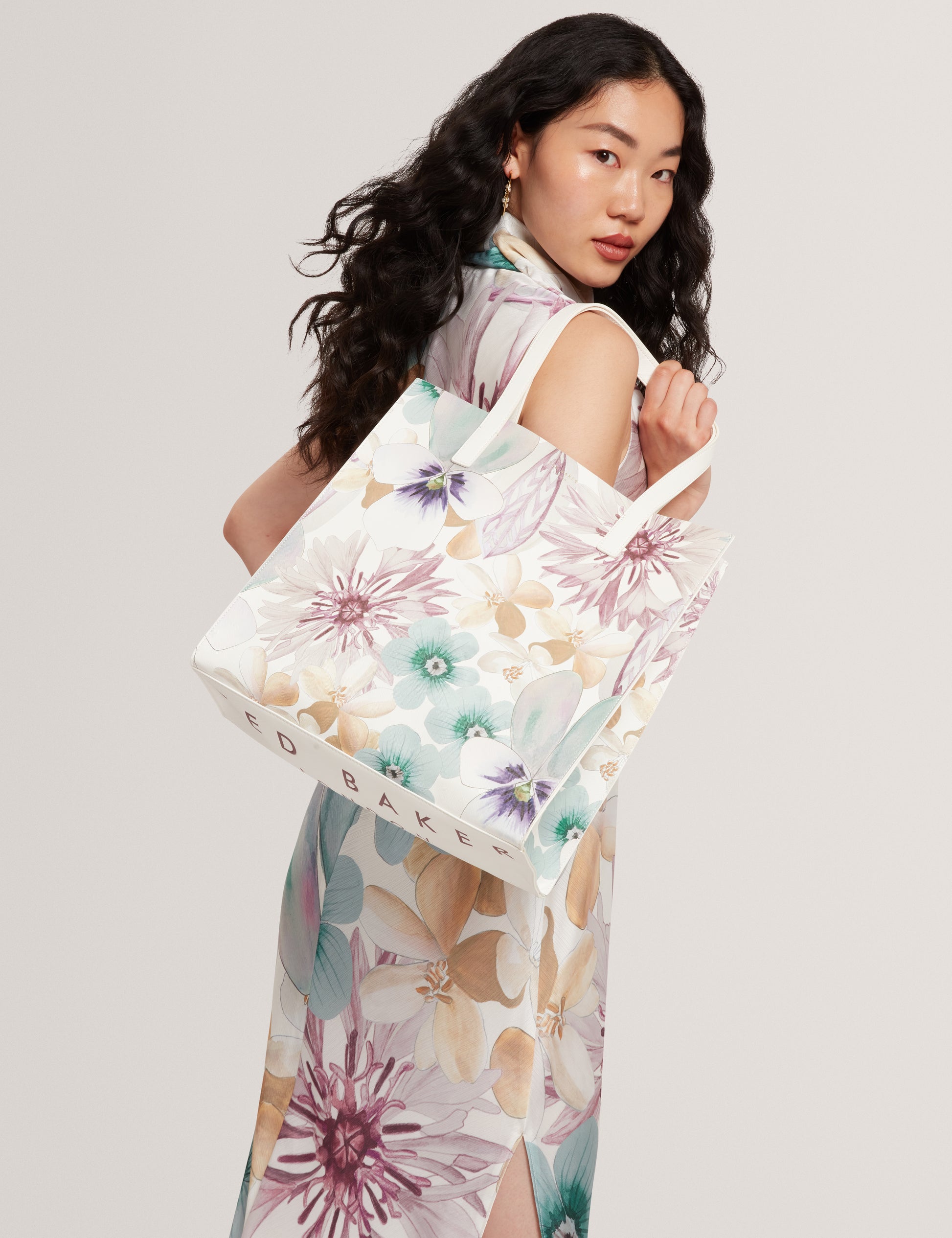 Halena Petal Print Medium Icon Bag