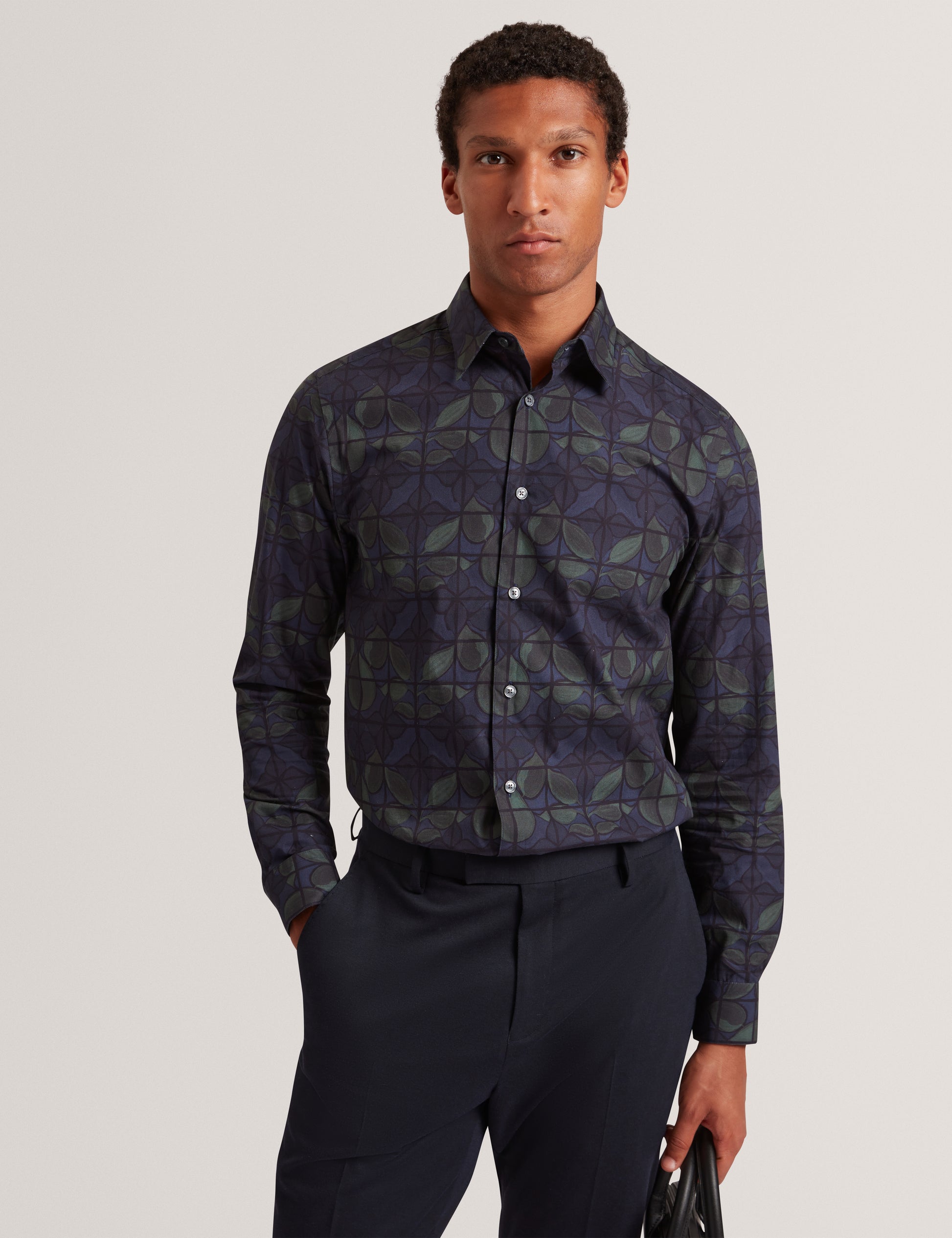 Frankkn Floral Check Shirt