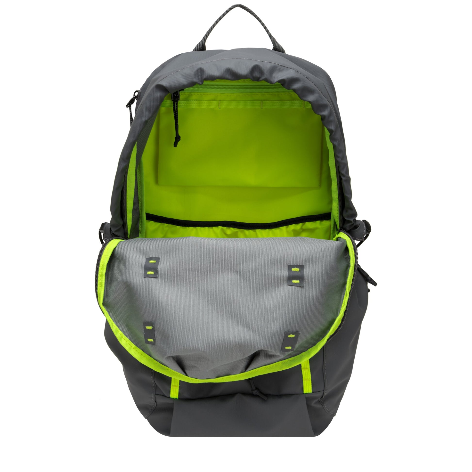 Kiln Hooded Zip Top Backpack Grey Neon