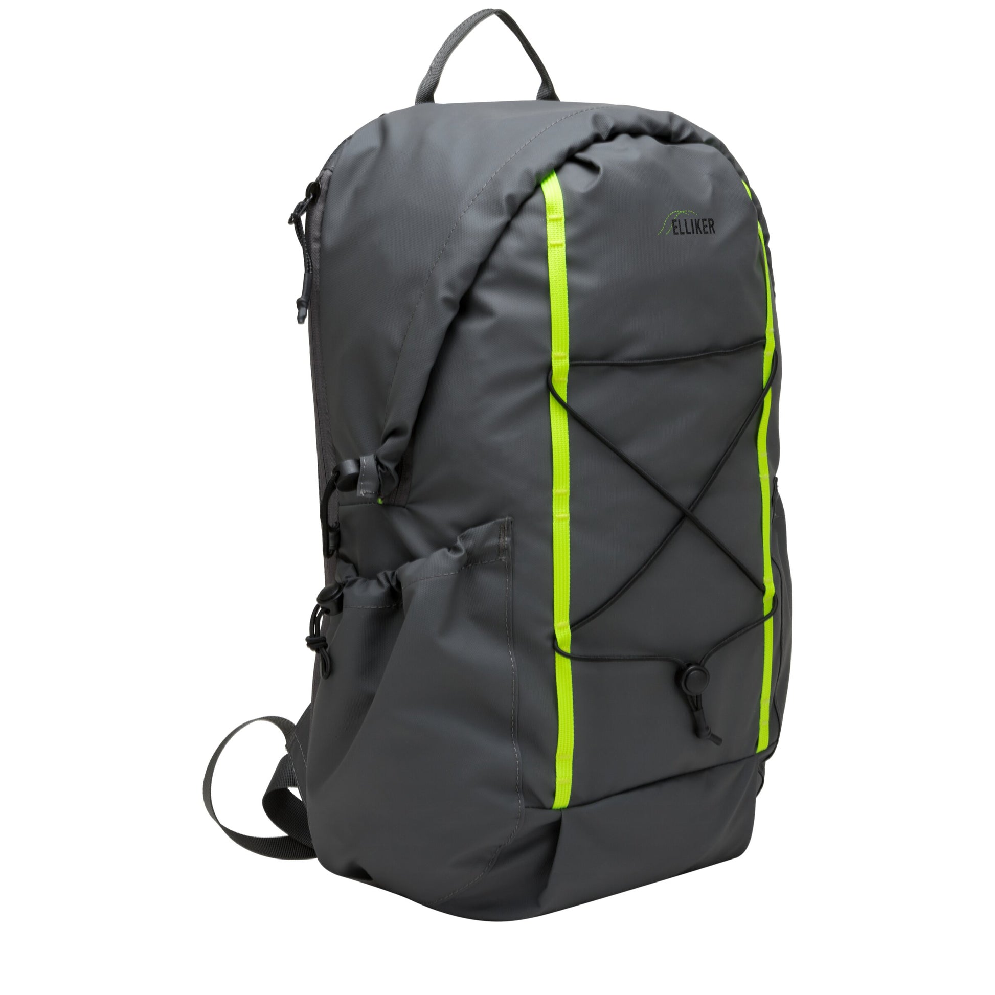 Kiln Hooded Zip Top Backpack Grey Neon