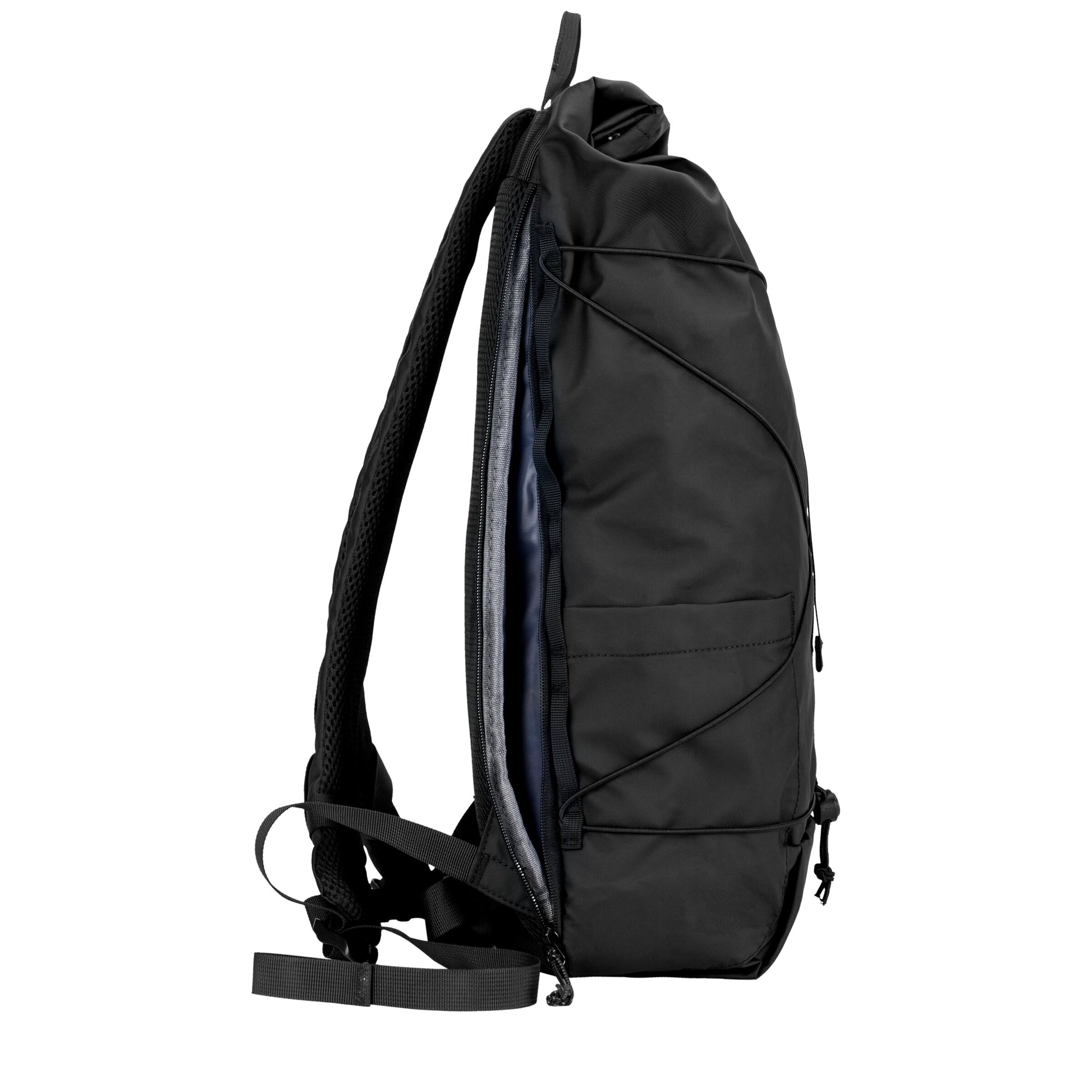 Dayle Roll Top Backpack Black