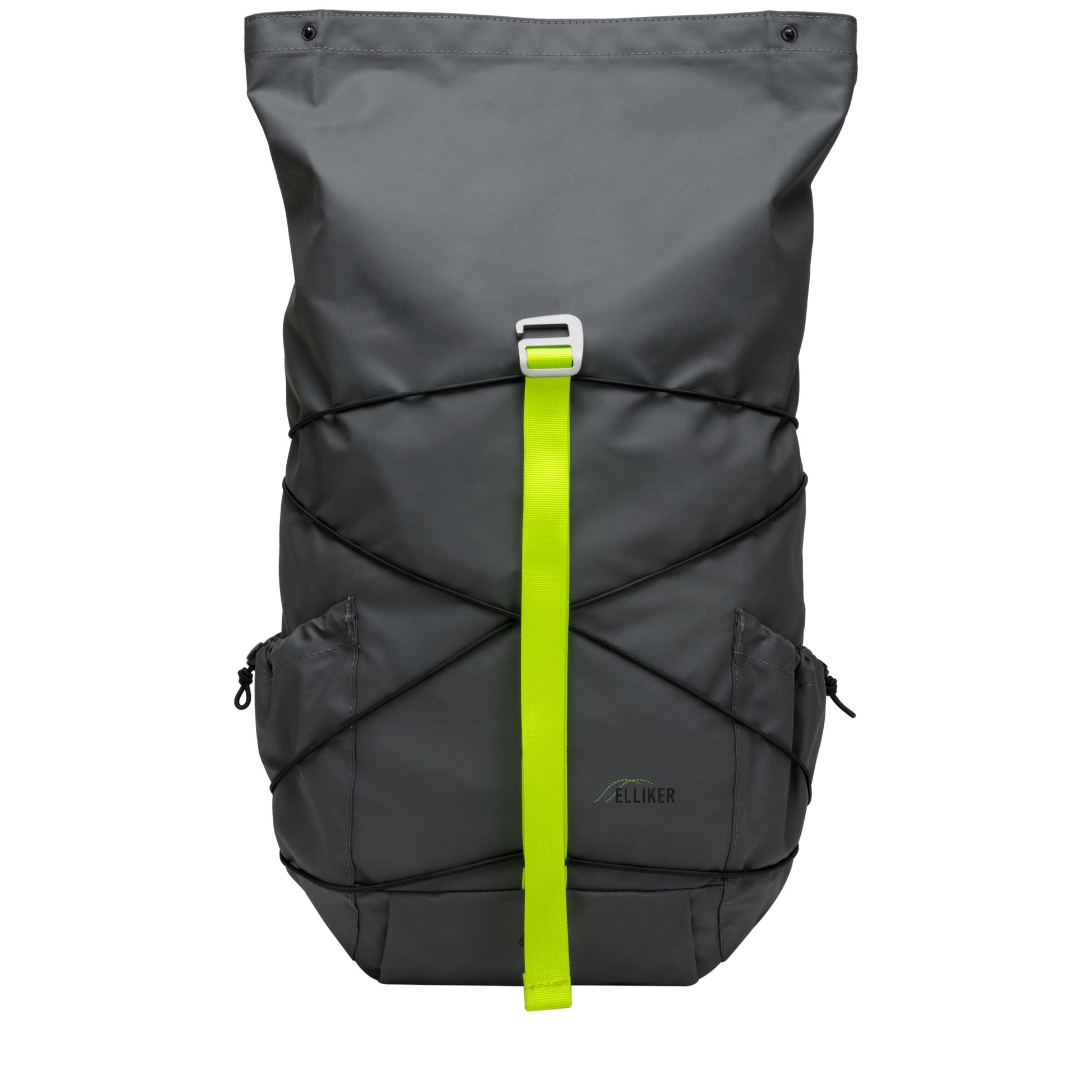 Dayle Roll Top Backpack Grey Neon