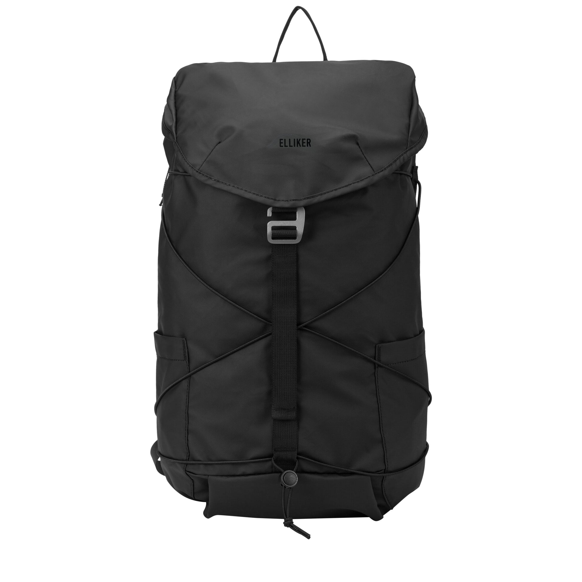 Wharfe Flap Over Backpack Black