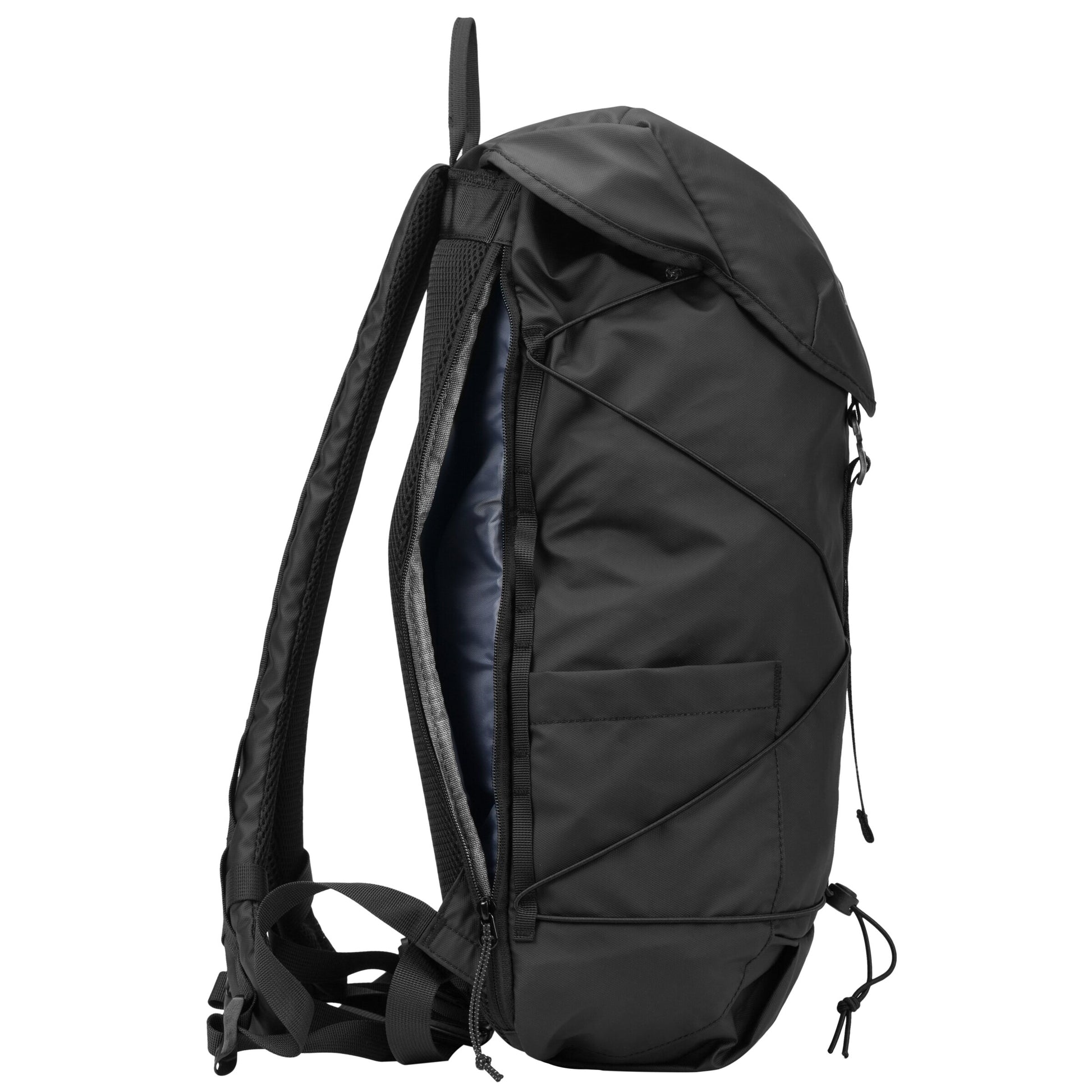 Wharfe Flap Over Backpack Black