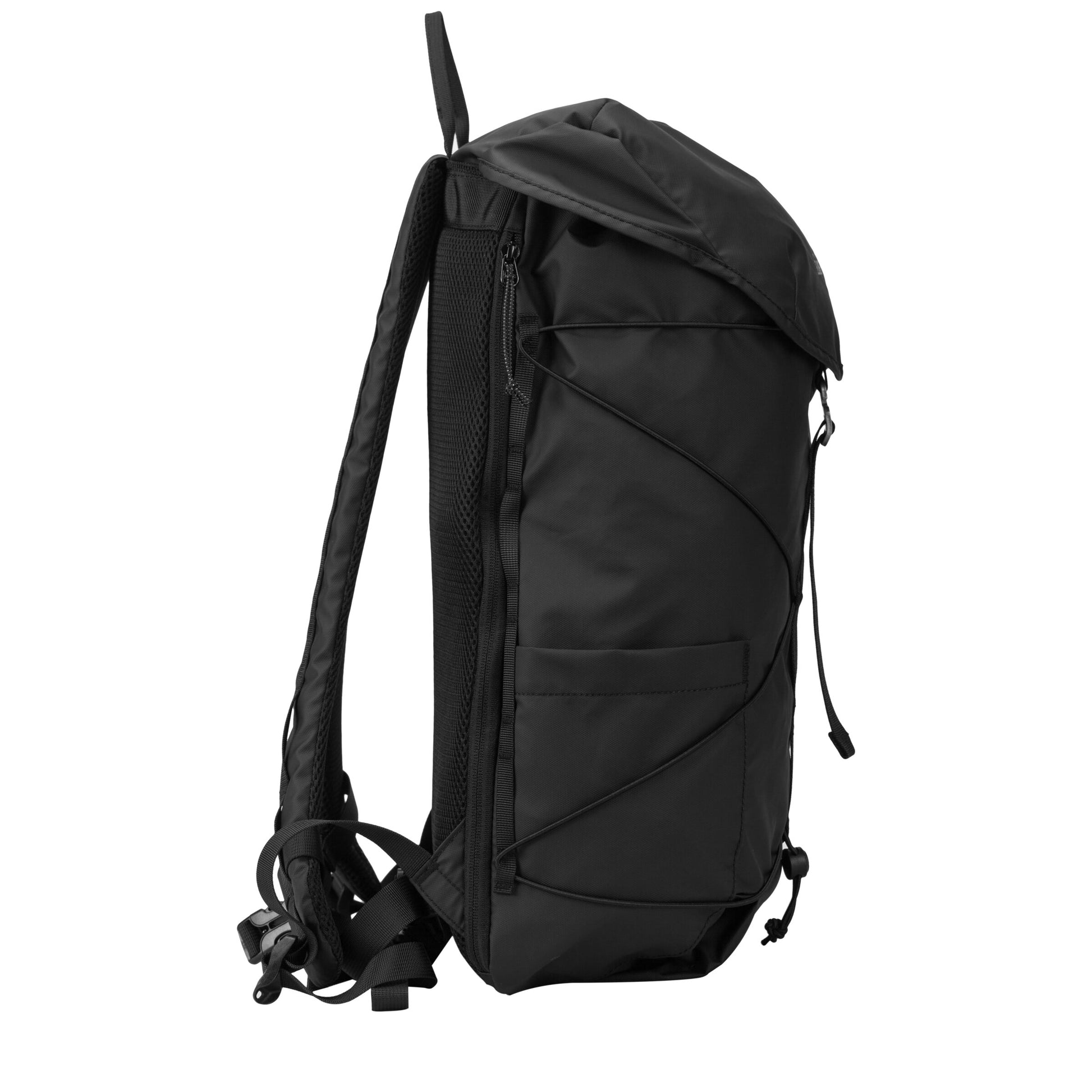 Wharfe Flap Over Backpack Black