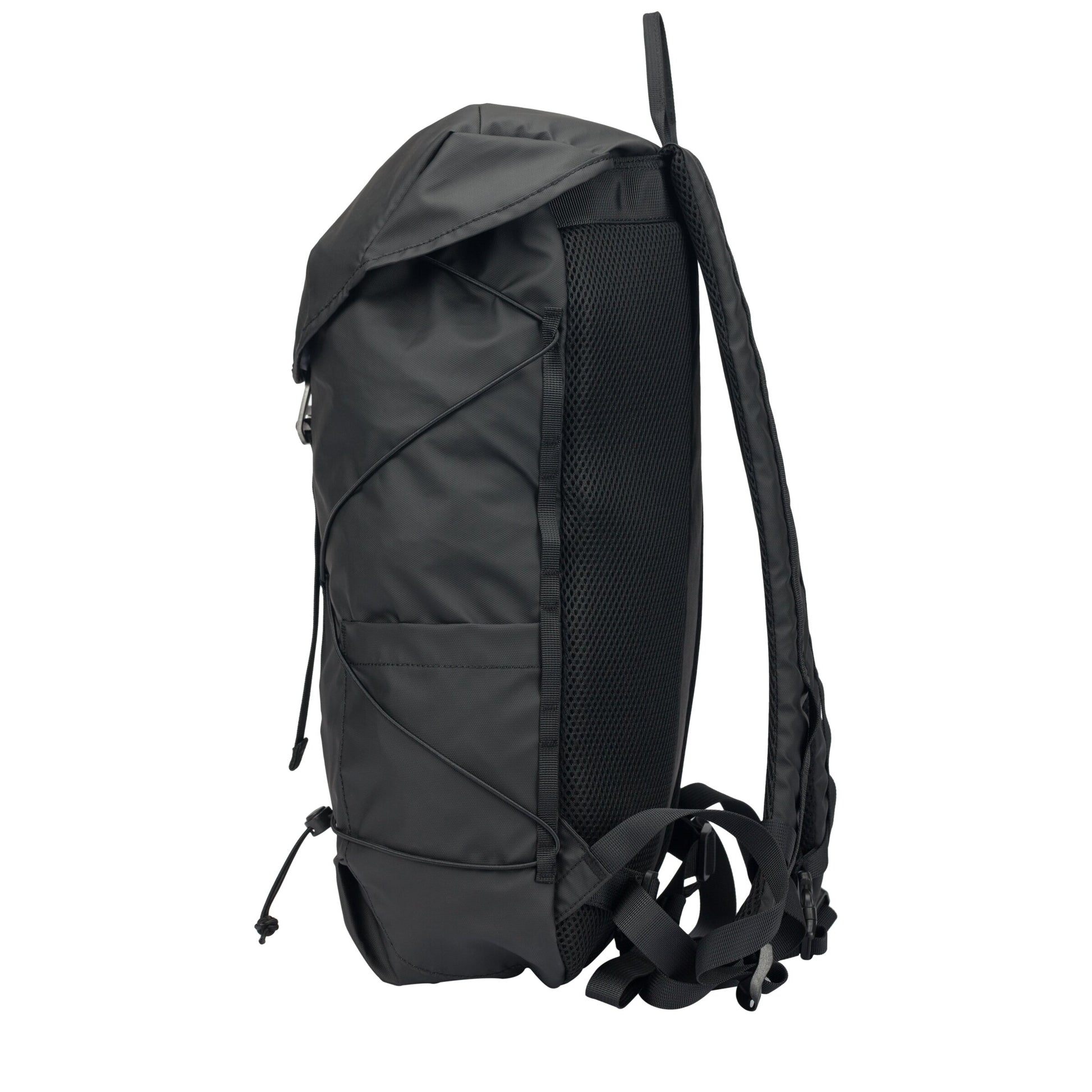 Wharfe Flap Over Backpack Black