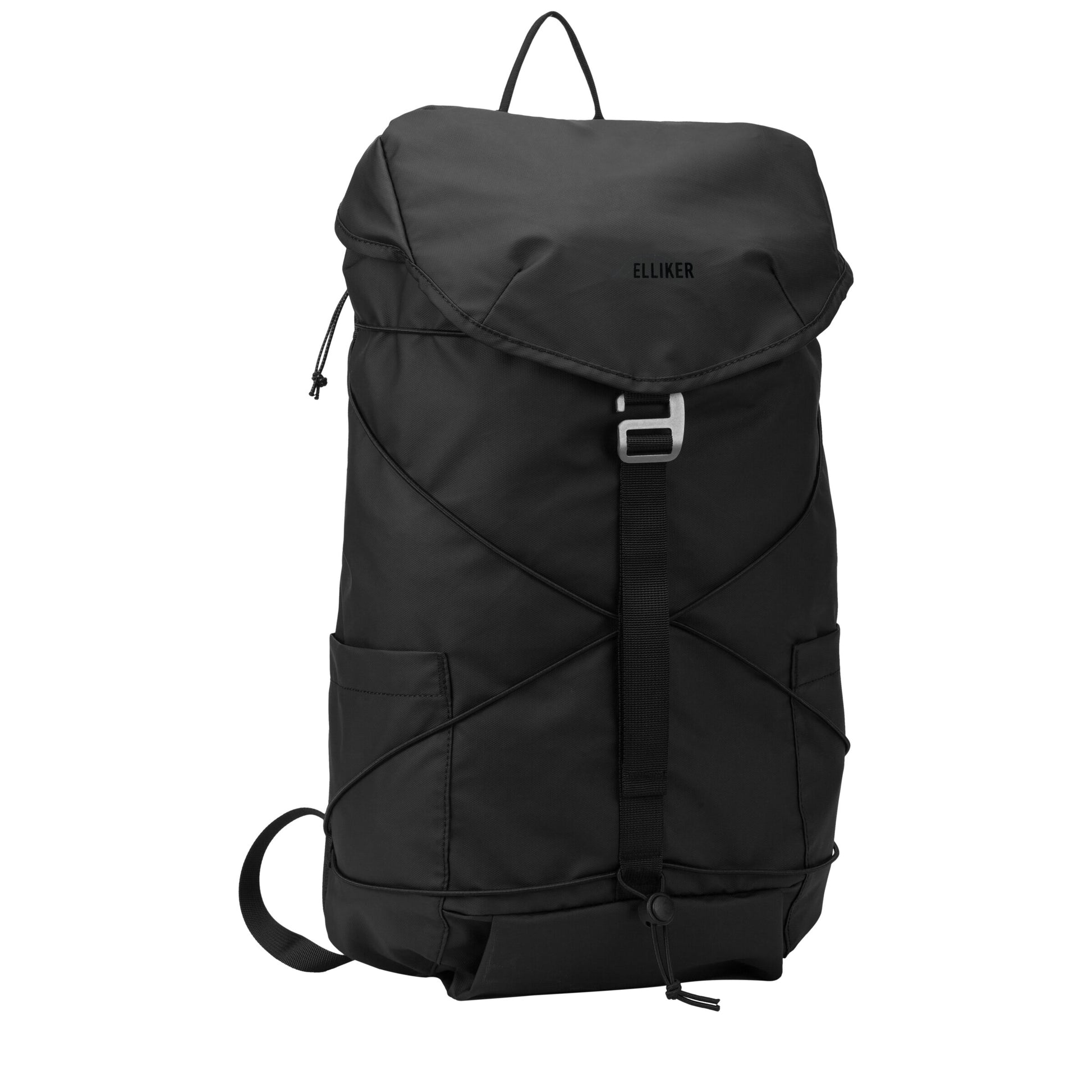 Wharfe Flap Over Backpack Black