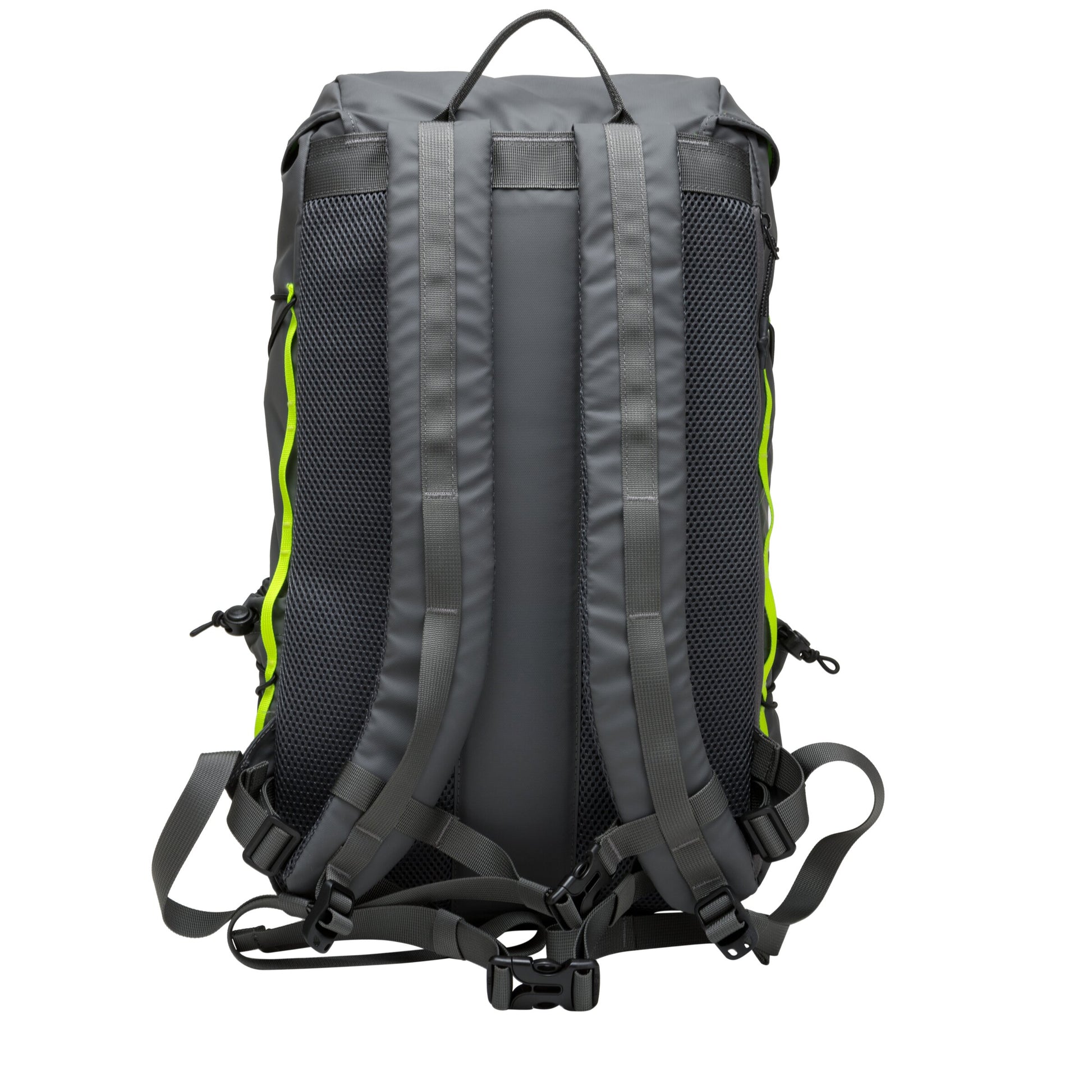 Wharfe Flap Over Backpack Grey Neon