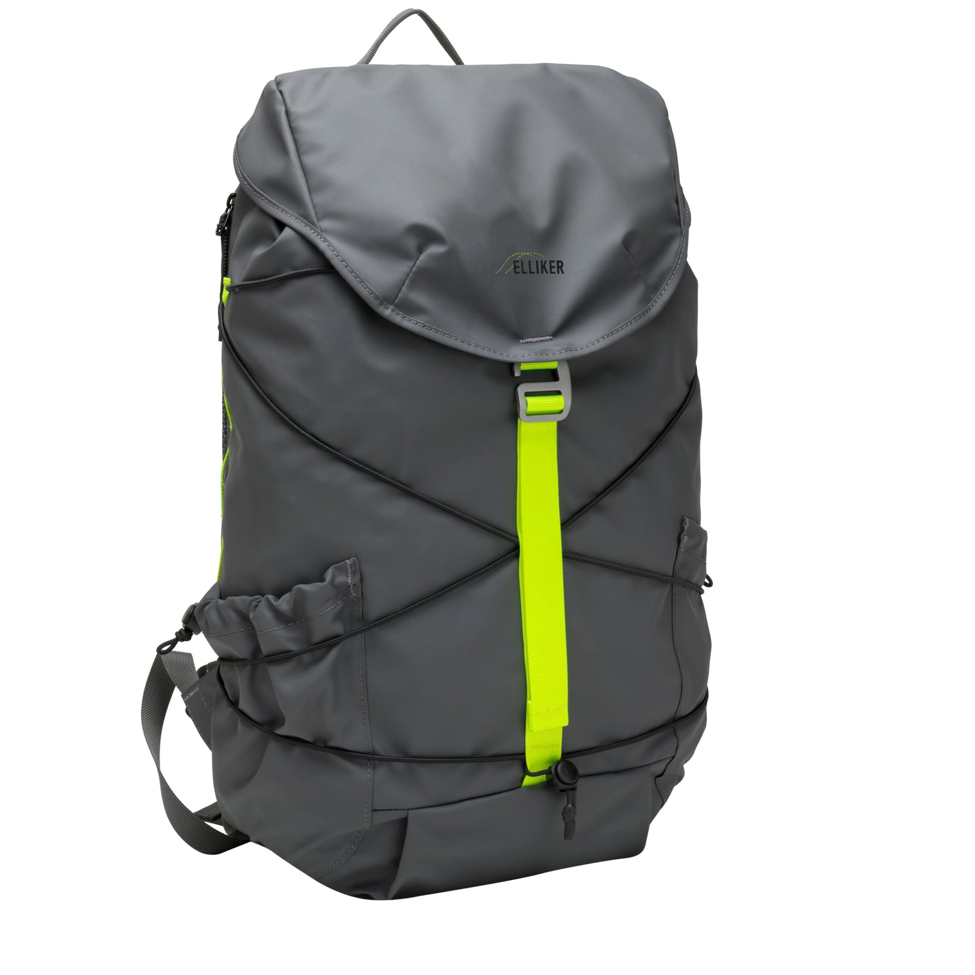 Wharfe Flap Over Backpack Grey Neon