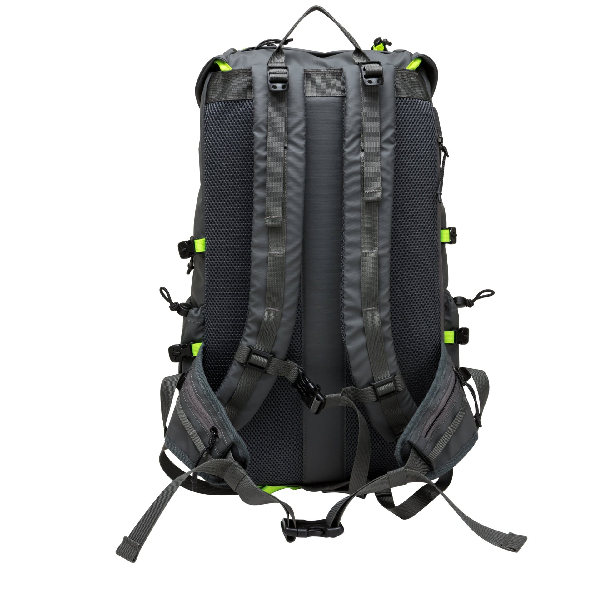 Maller Flapover Backpack Grey Neon