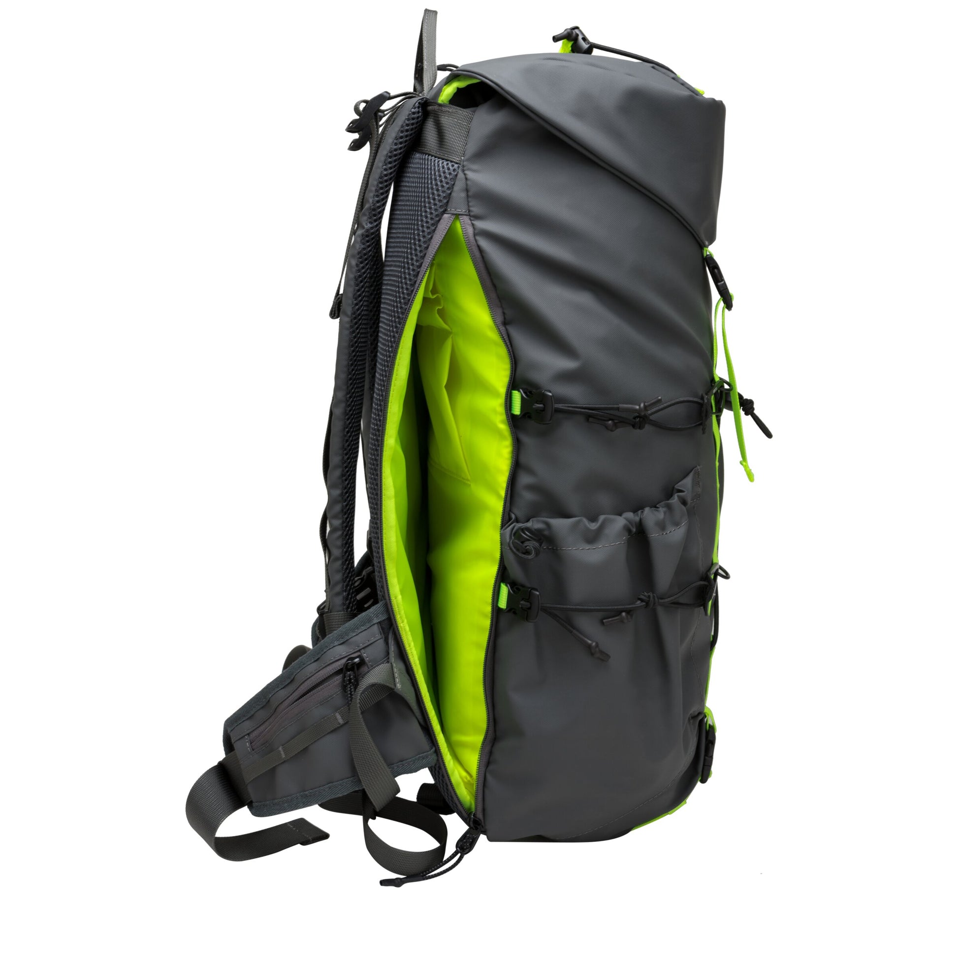 Maller Flapover Backpack Grey Neon