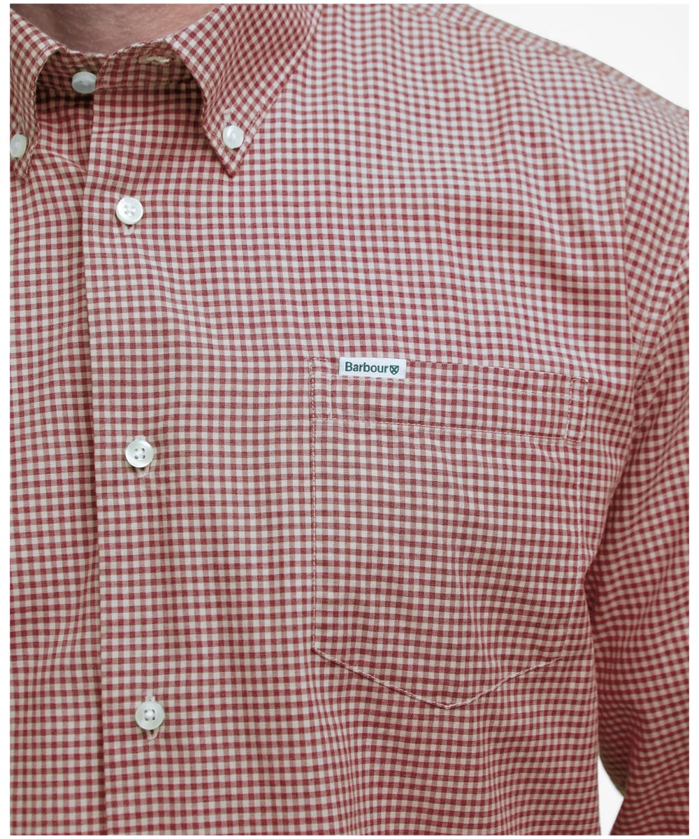 Finwell Gingham Tailored Fit Shirt