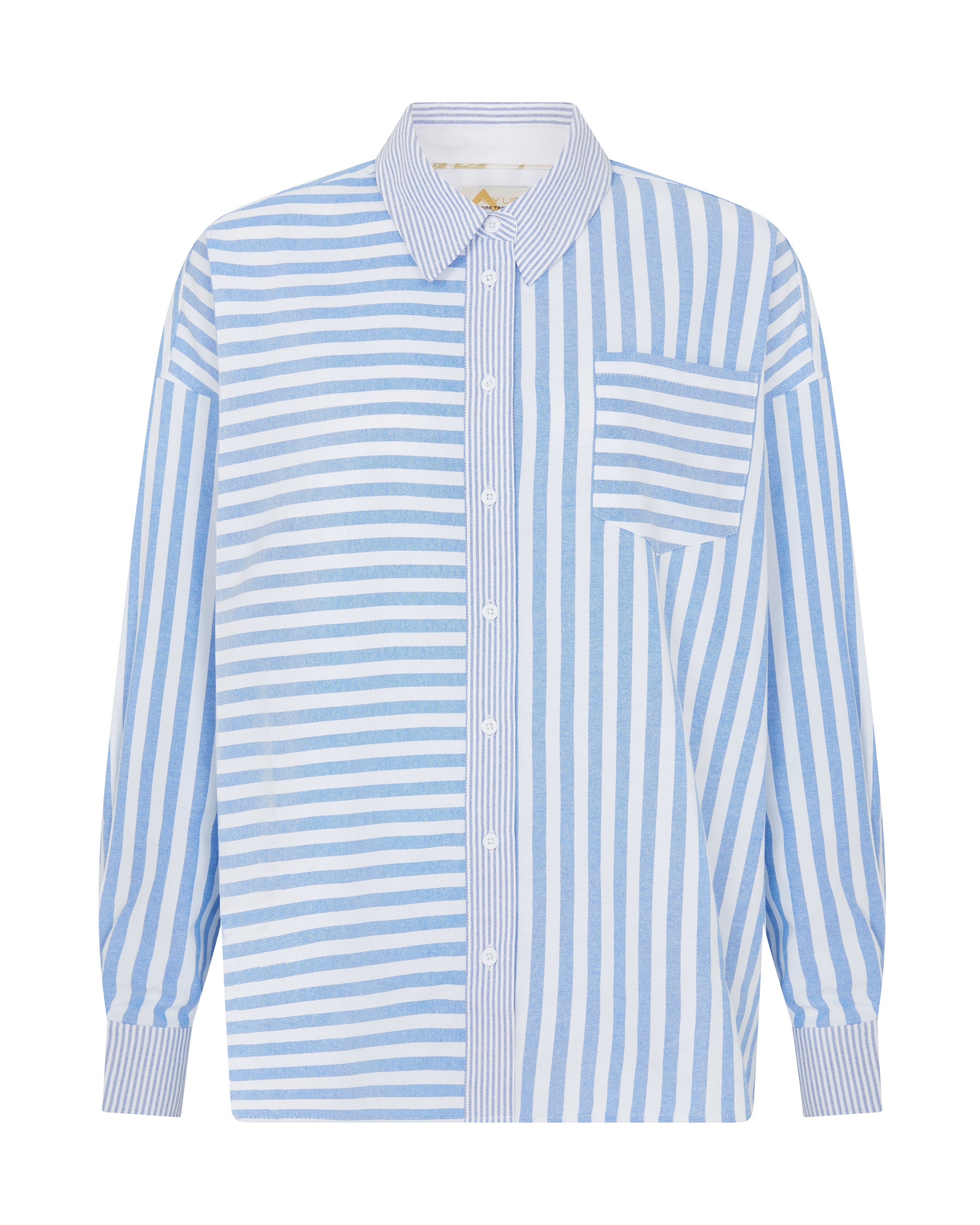 Bailey Mixed Stripe Shirt Blue / White