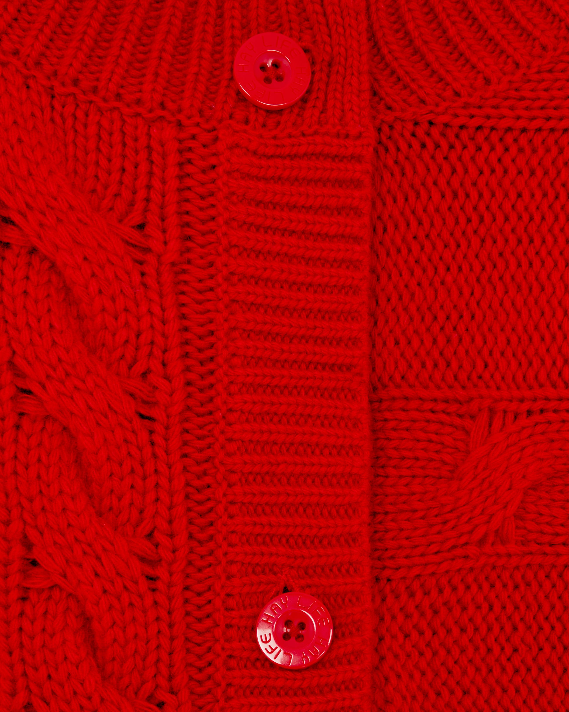 Pace Button Front Vest Cherry Red